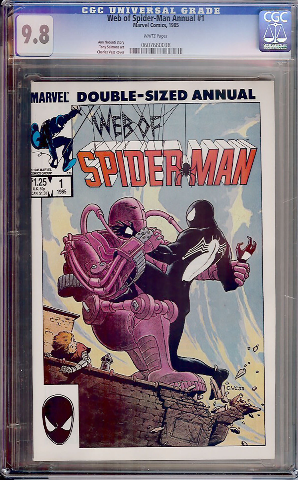 Web of Spider-Man Annual #1 CGC 9.8 w