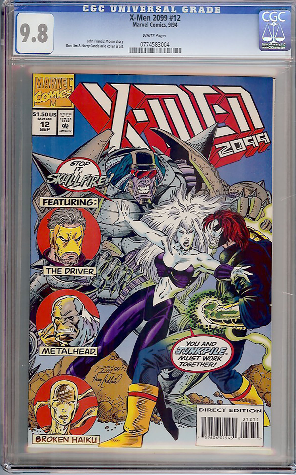 X-Men 2099 #12 CGC 9.8 w