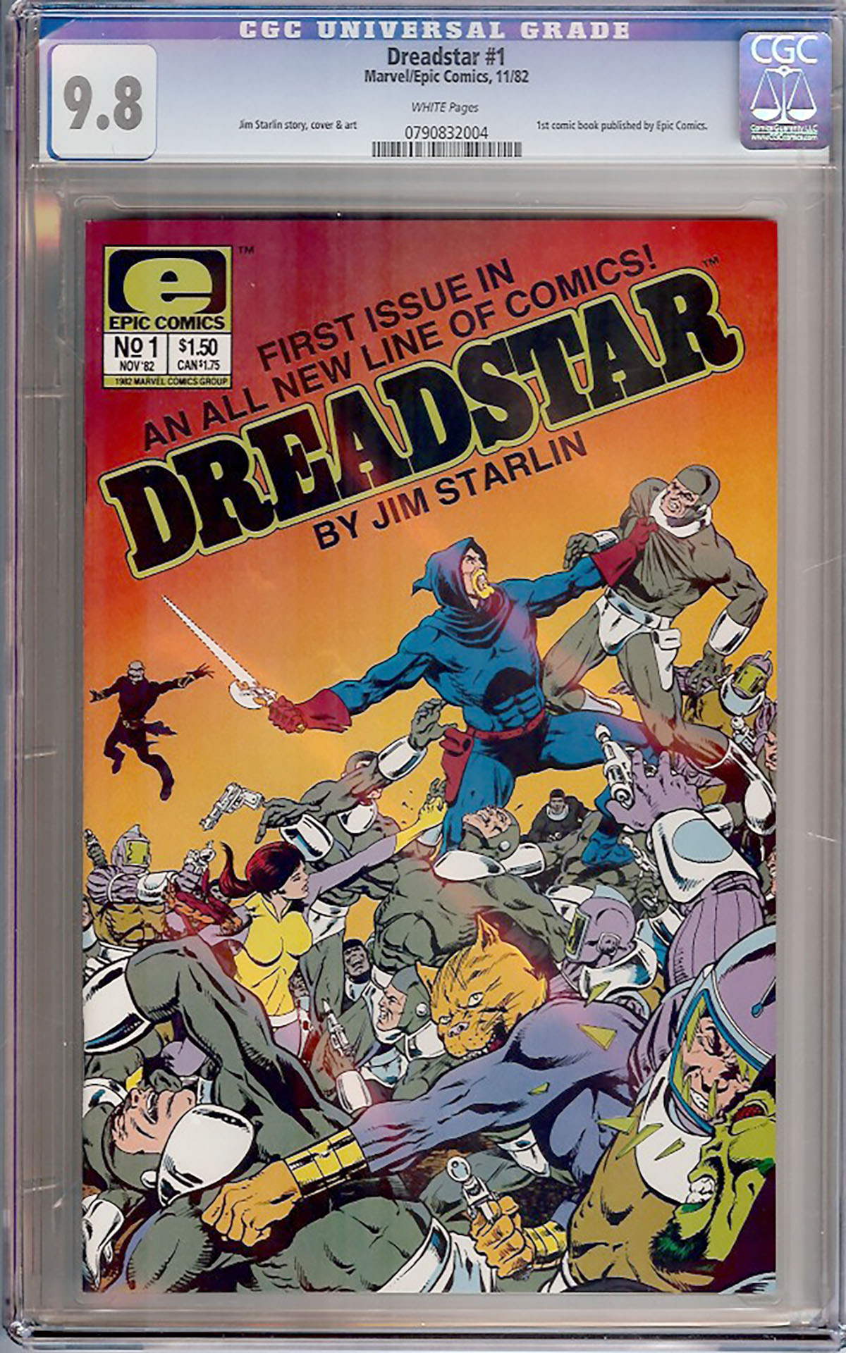 Dreadstar #1 CGC 9.8 w