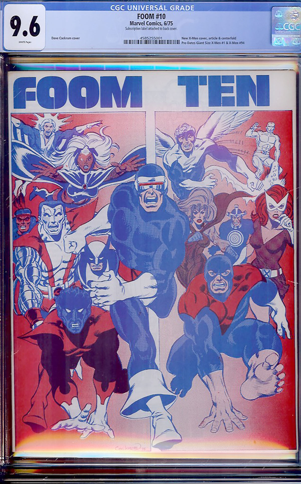 FOOM #10 CGC 9.6 w