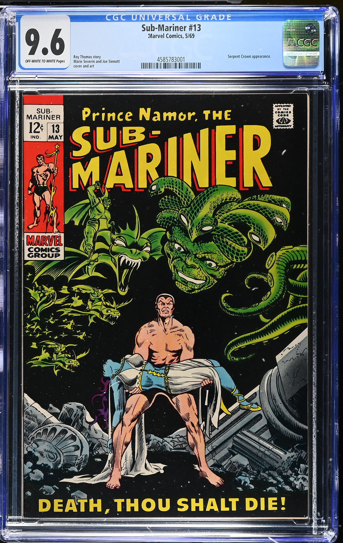 Sub-Mariner #13 CGC 9.6 ow/w
