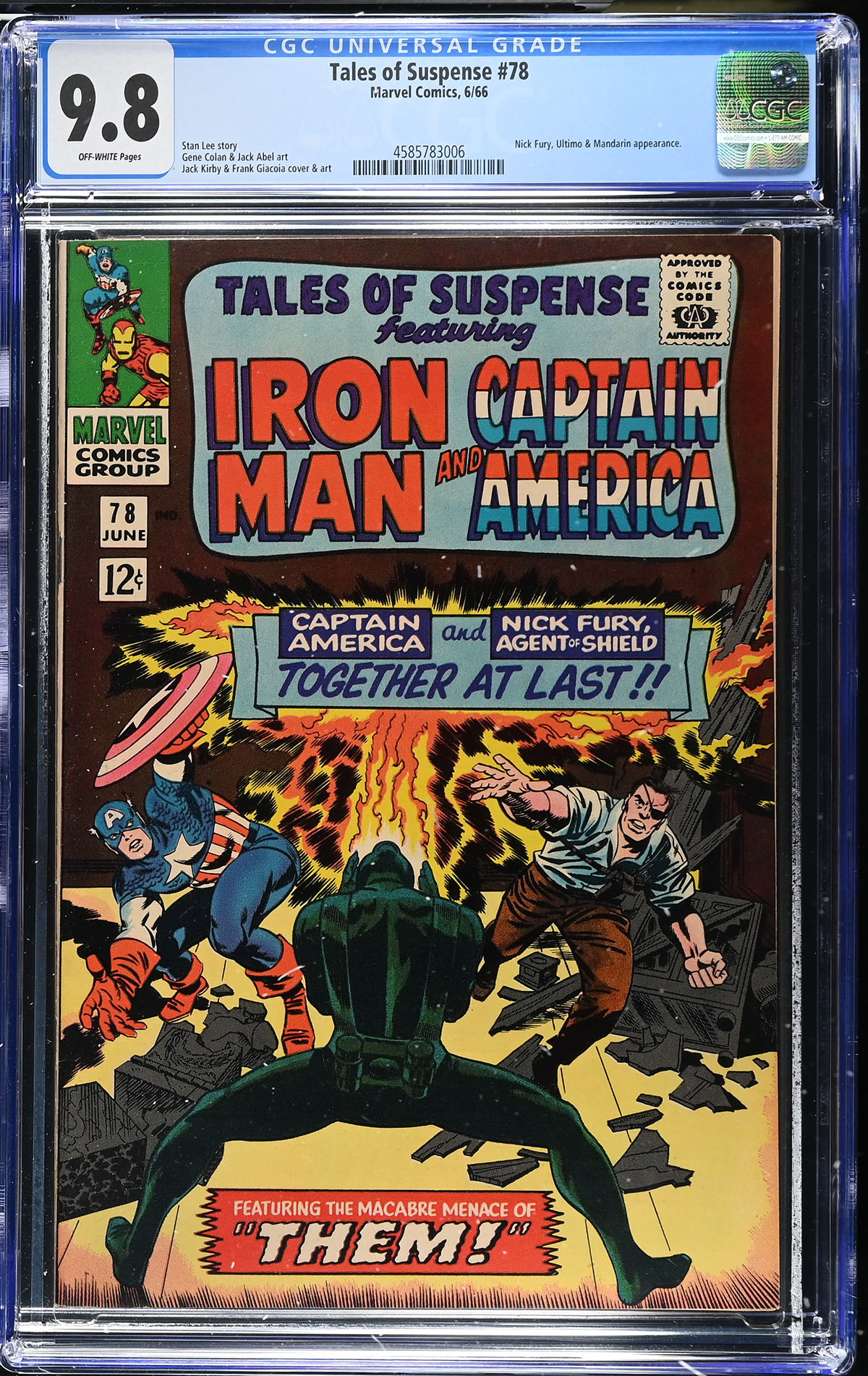 Tales of Suspense #78 CGC 9.8 ow