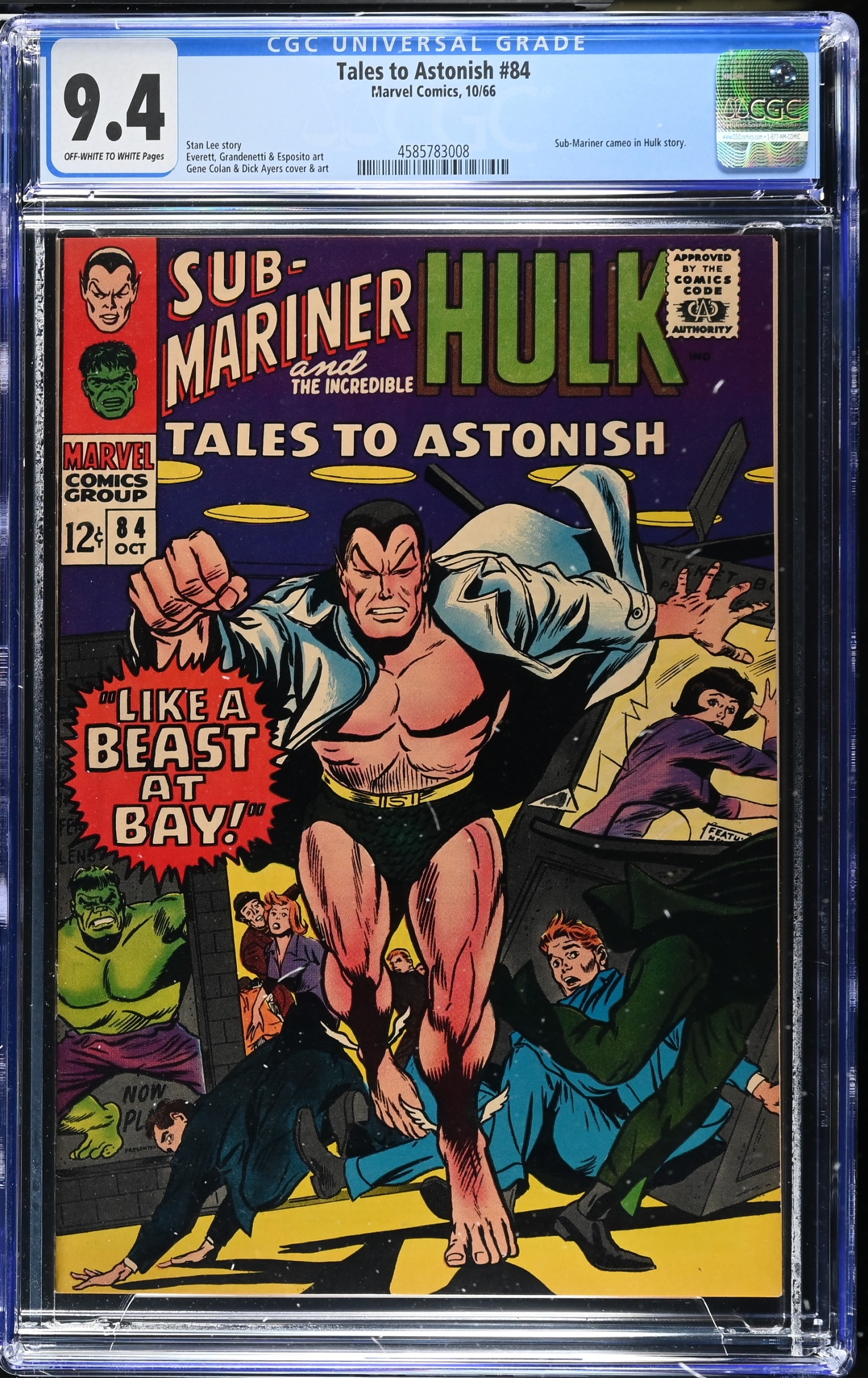 Tales to Astonish #84 CGC 9.4 ow/w