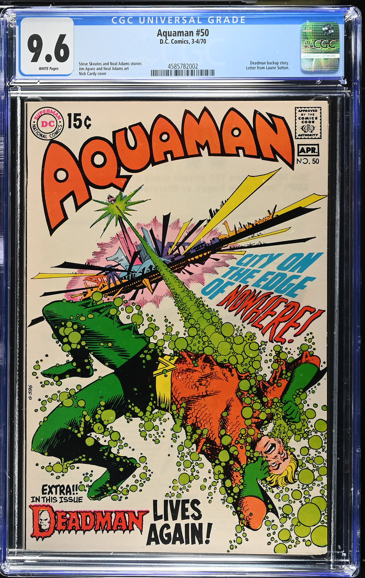 Aquaman #50 CGC 9.6 w