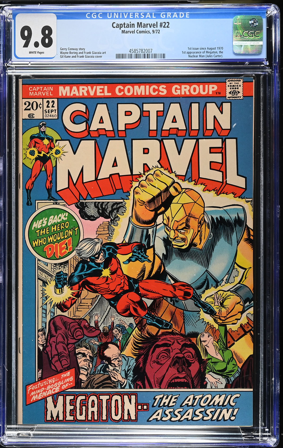 Captain Marvel #22 CGC 9.8 w