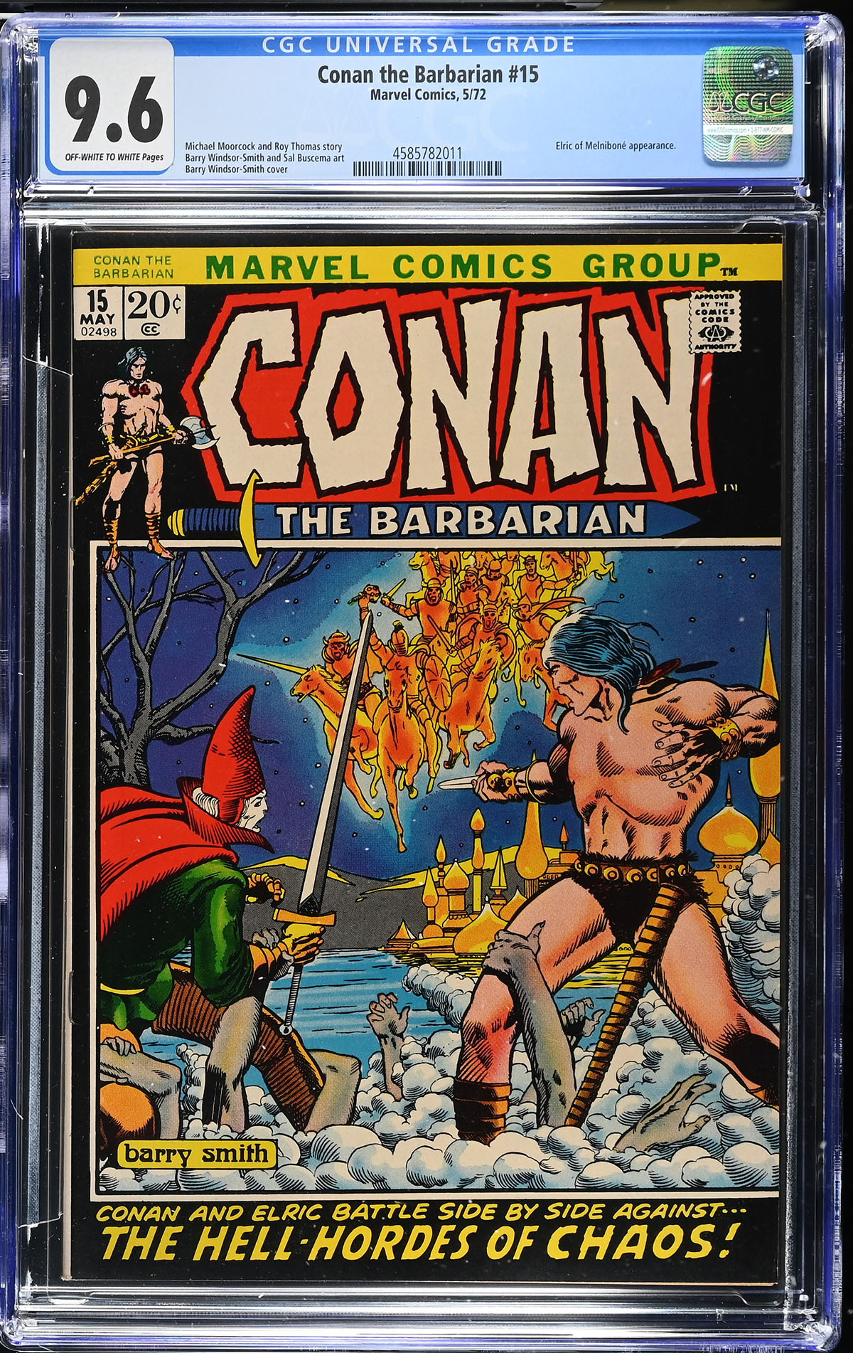 Conan The Barbarian #15 CGC 9.6 ow/w