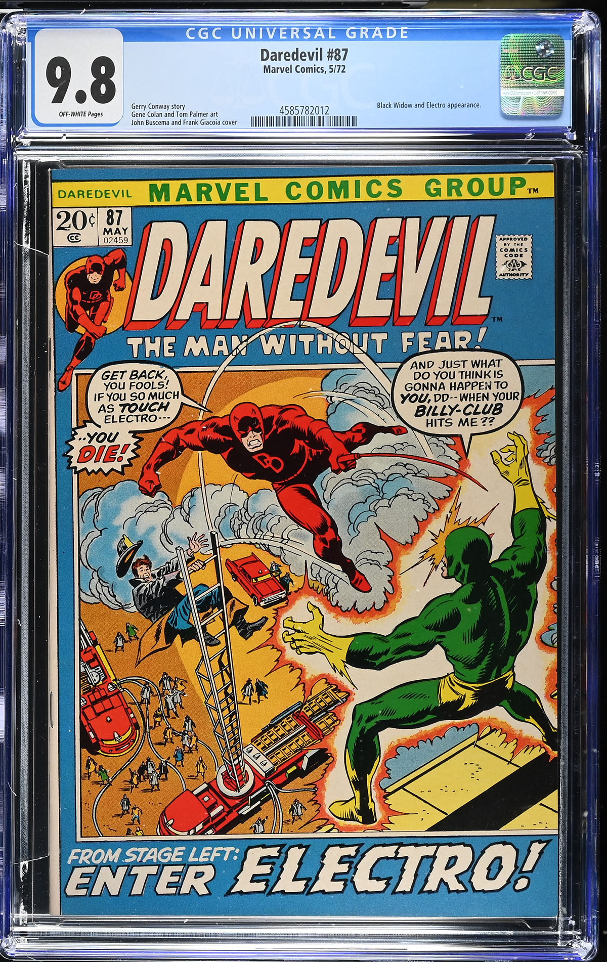 Daredevil #87 CGC 9.8 ow
