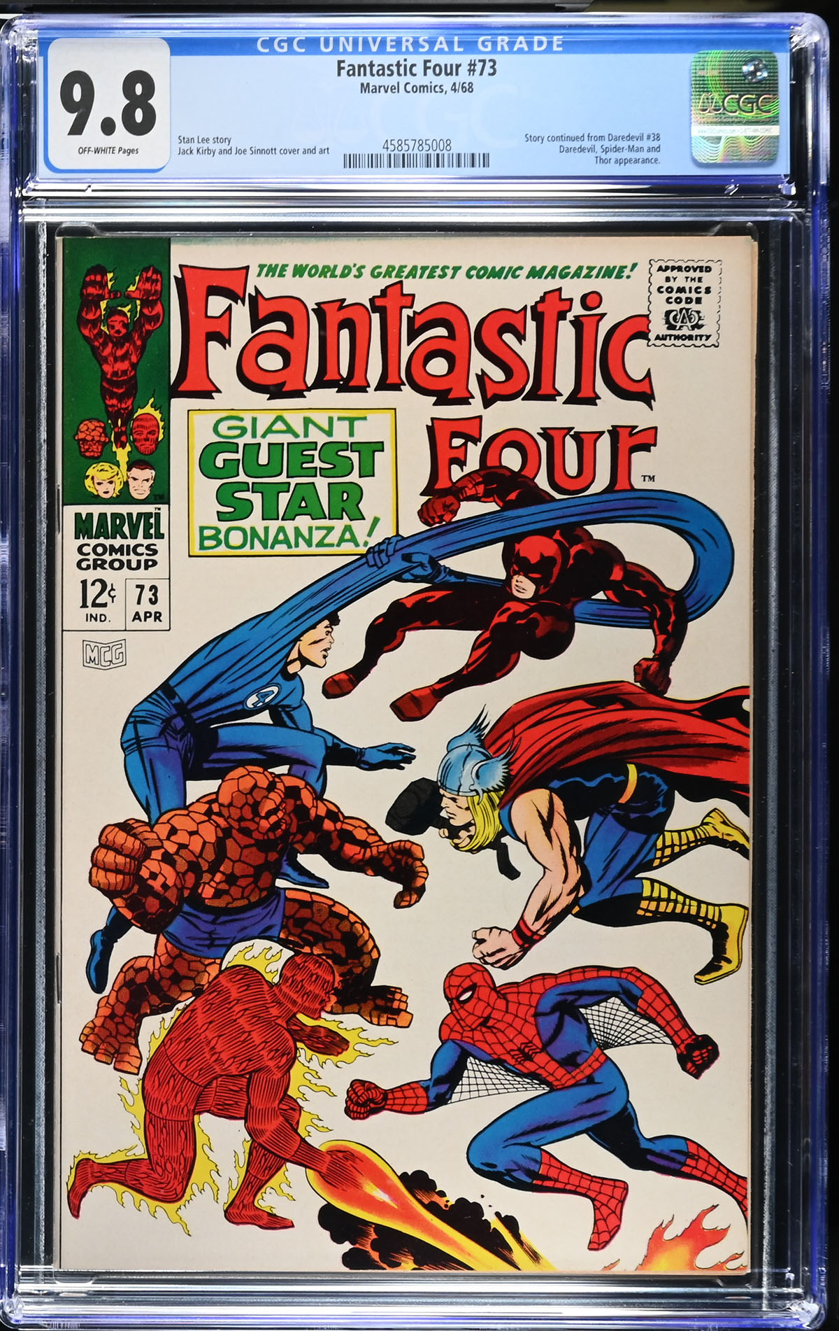 Fantastic Four #73 CGC 9.8 ow