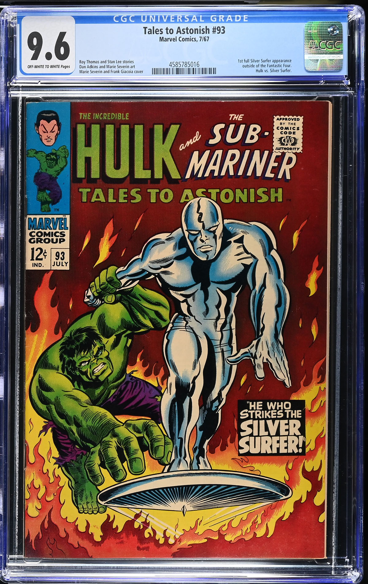 Tales to Astonish #93 CGC 9.6 ow/w