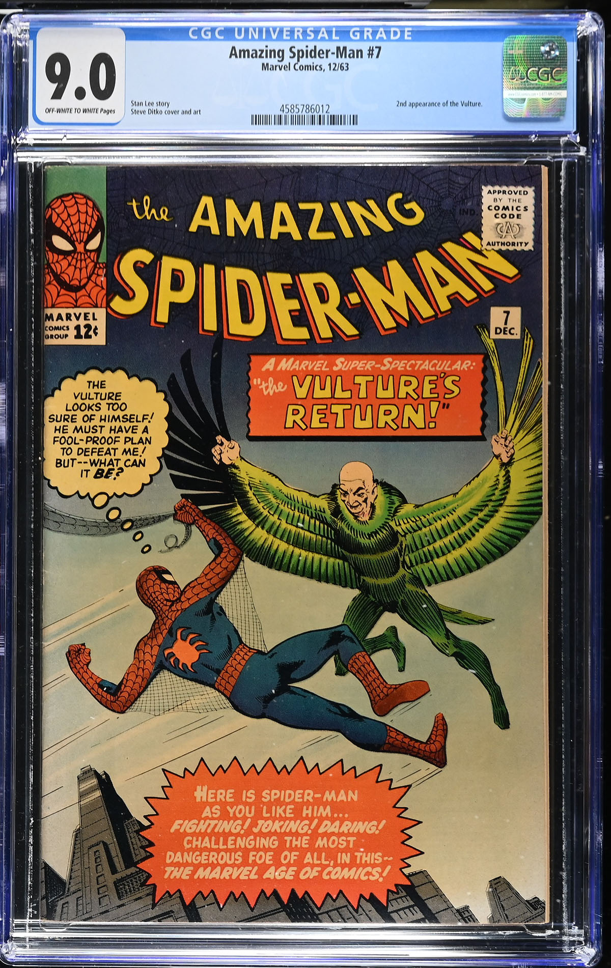 Amazing Spider-Man #7 CGC 9.0 ow/w