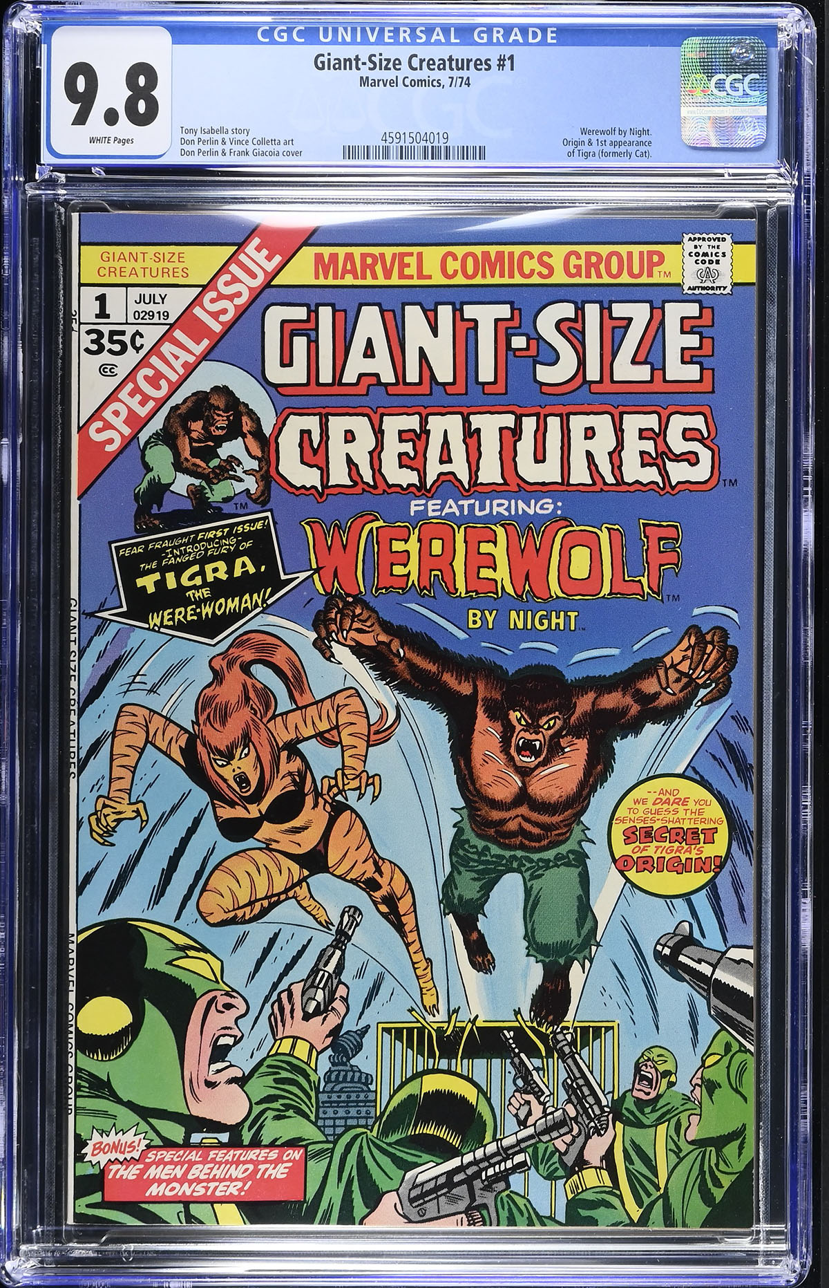 Giant-Size Creatures #1 CGC 9.8 w