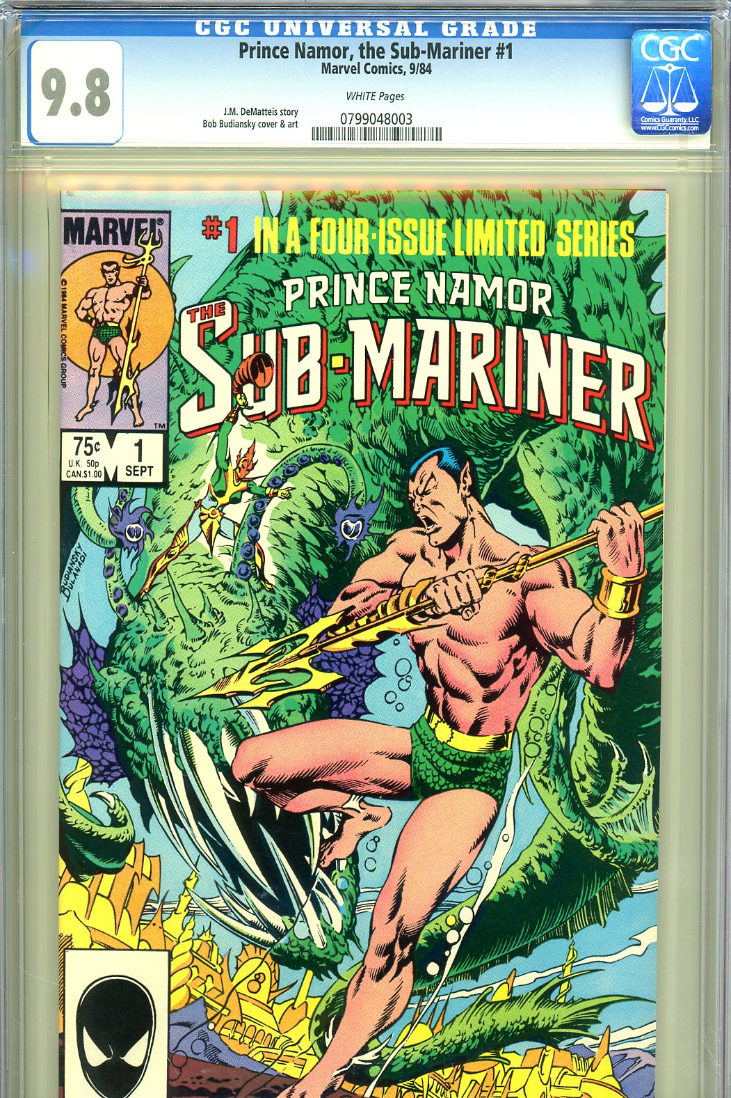 Prince Namor, the Sub-Mariner #1 CGC 9.8 w