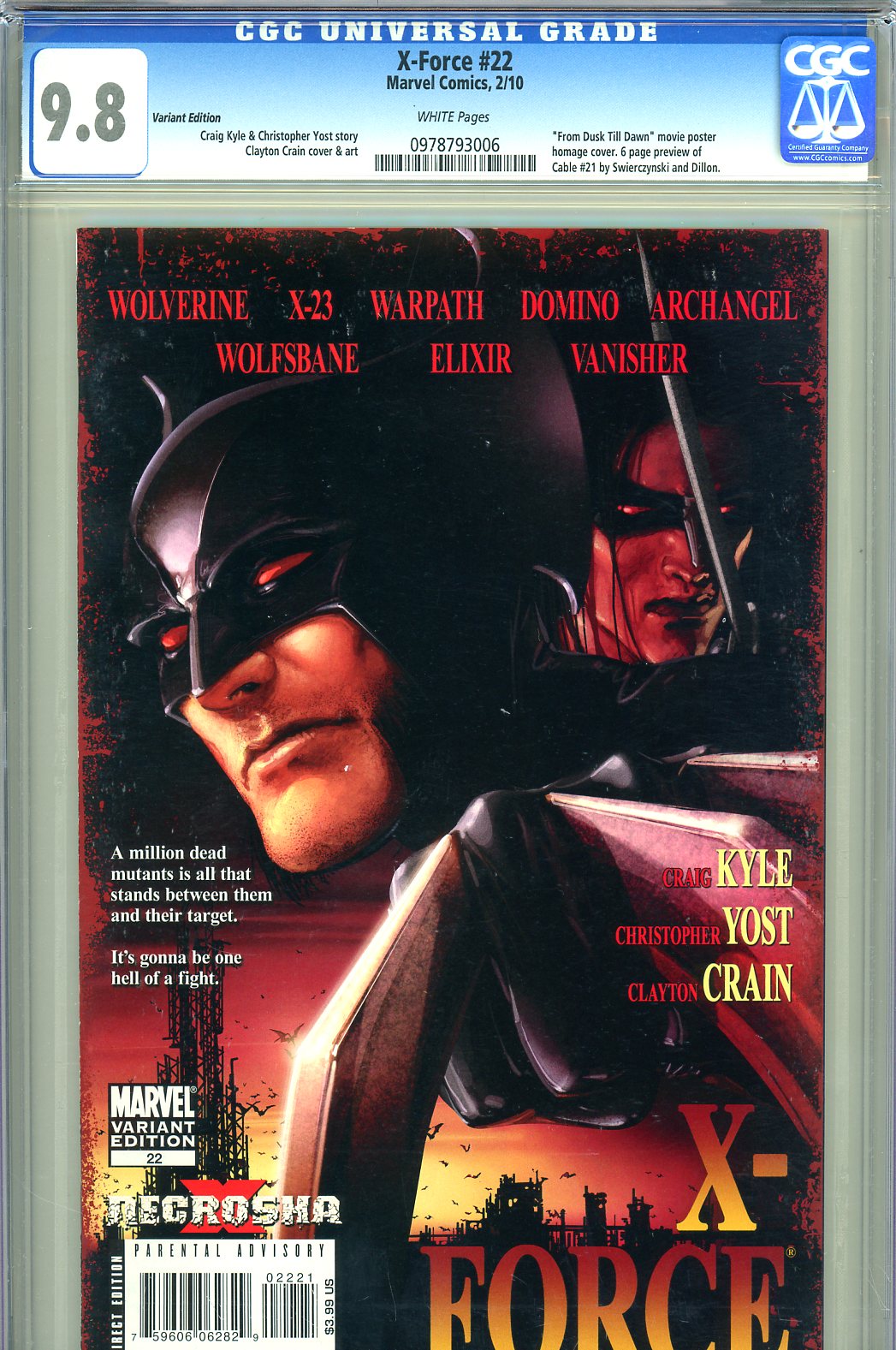 X-Force #22 CGC 9.8 w Variant Edition