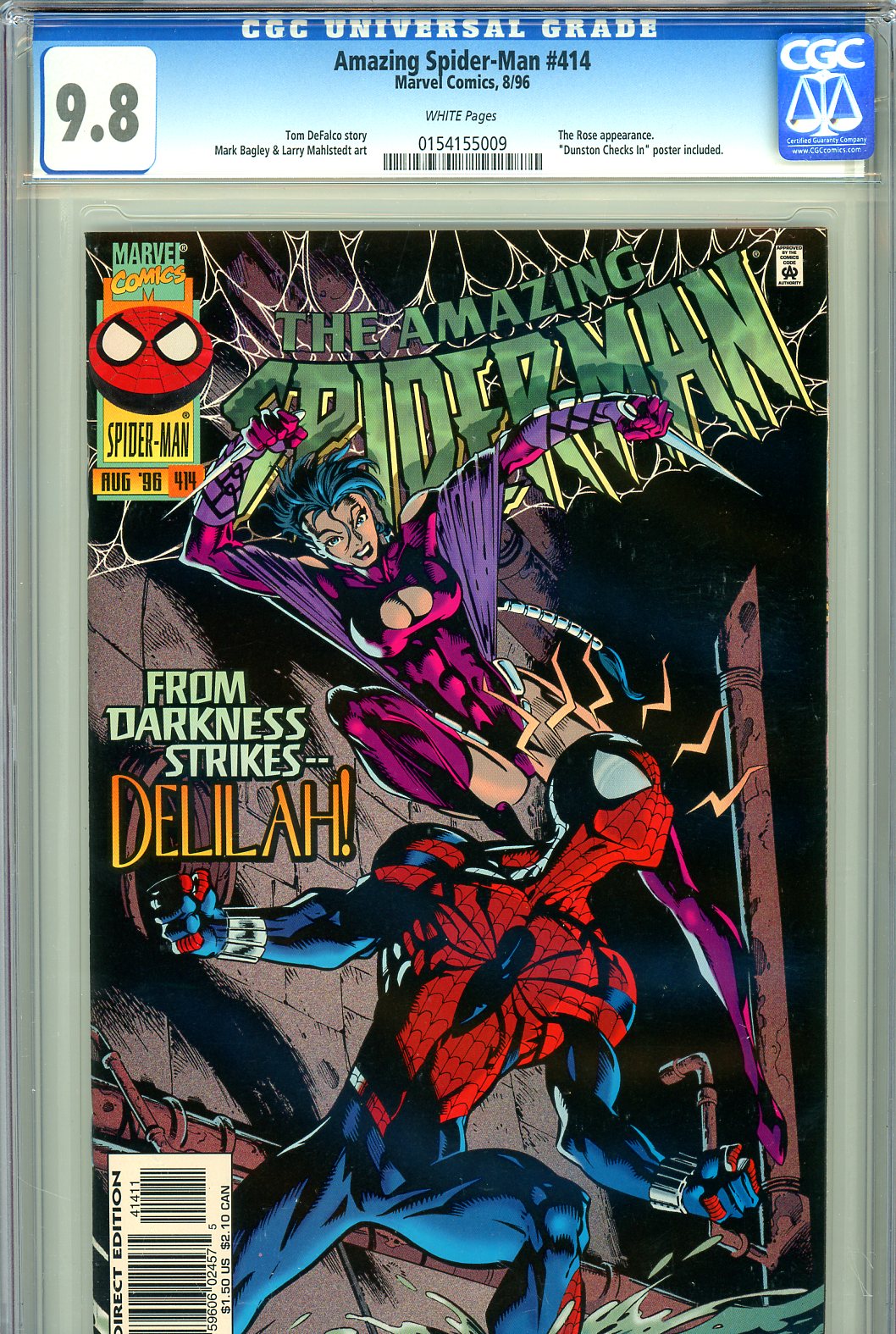 Amazing Spider-Man #414 CGC 9.8 w