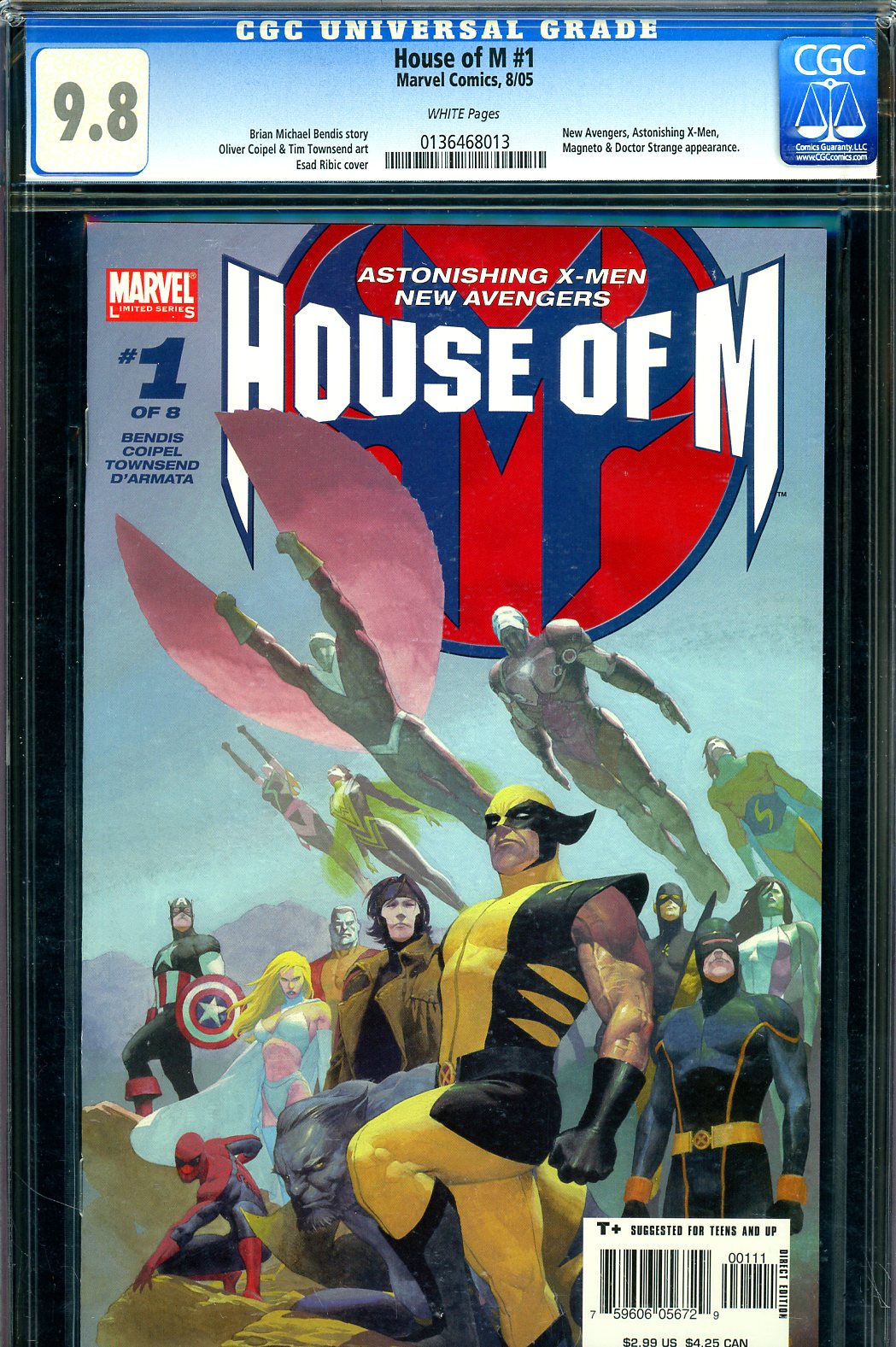 House of M #1 CGC 9.8 w