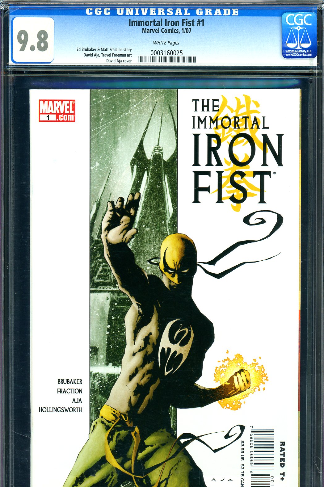 Immortal Iron Fist #1 CGC 9.8 w