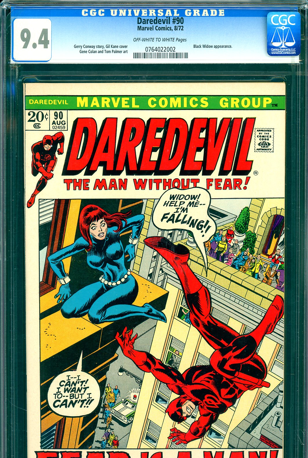 Daredevil #90 CGC 9.4 ow/w