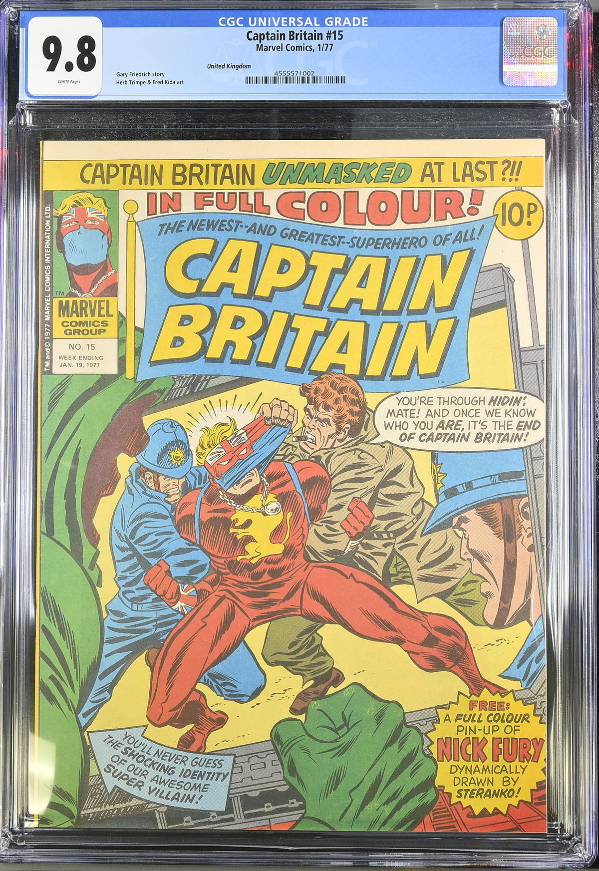 Captain Britain #15 CGC 9.8 w