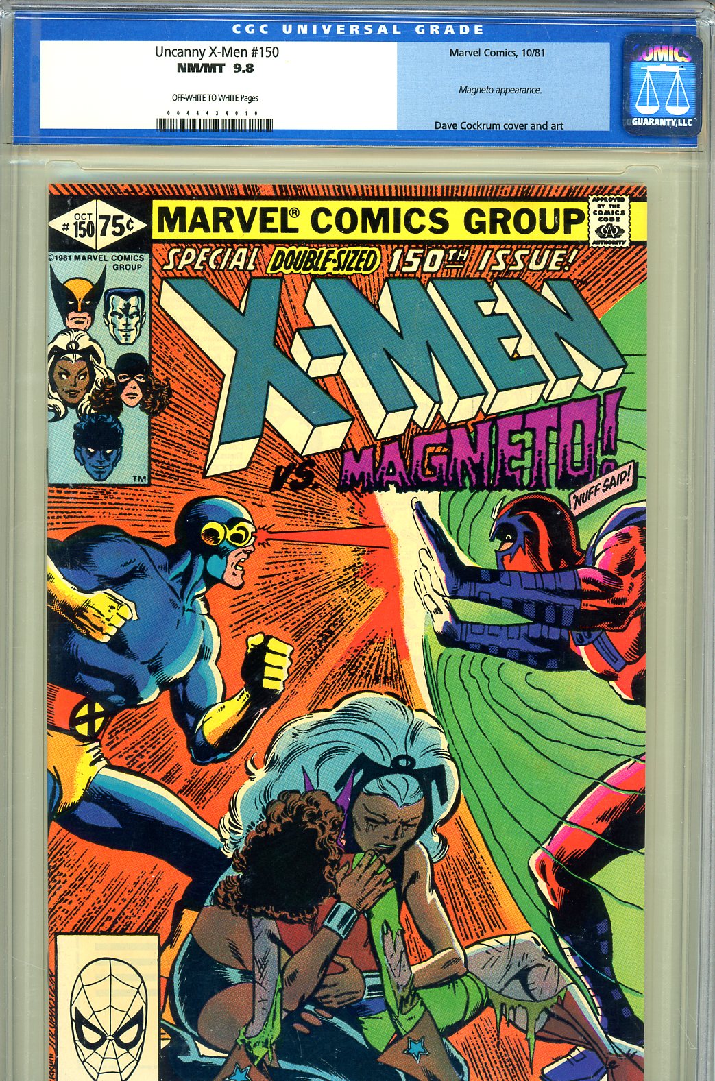 Uncanny X-Men #150 CGC 9.8 ow/w