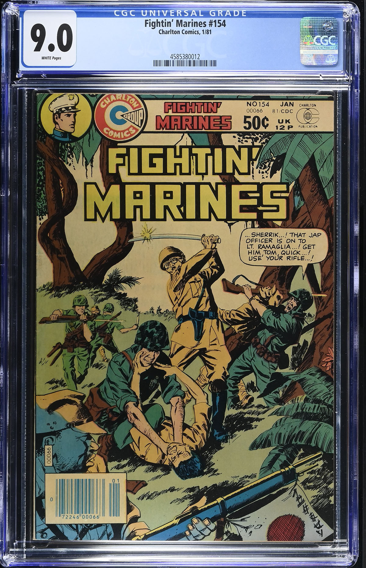 Fightin' Marines #154 CGC 9.0 w