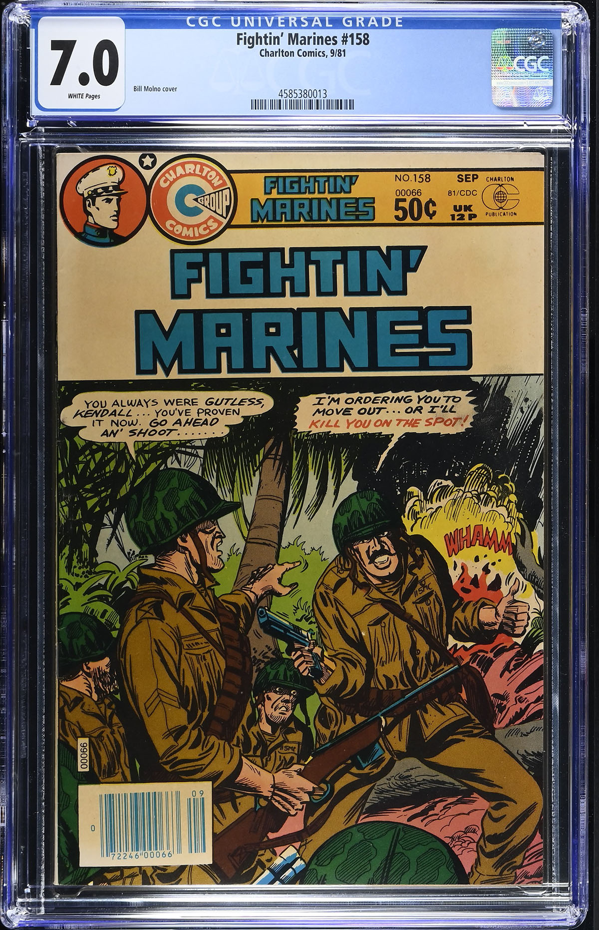 Fightin' Marines #158 CGC 7.0 w