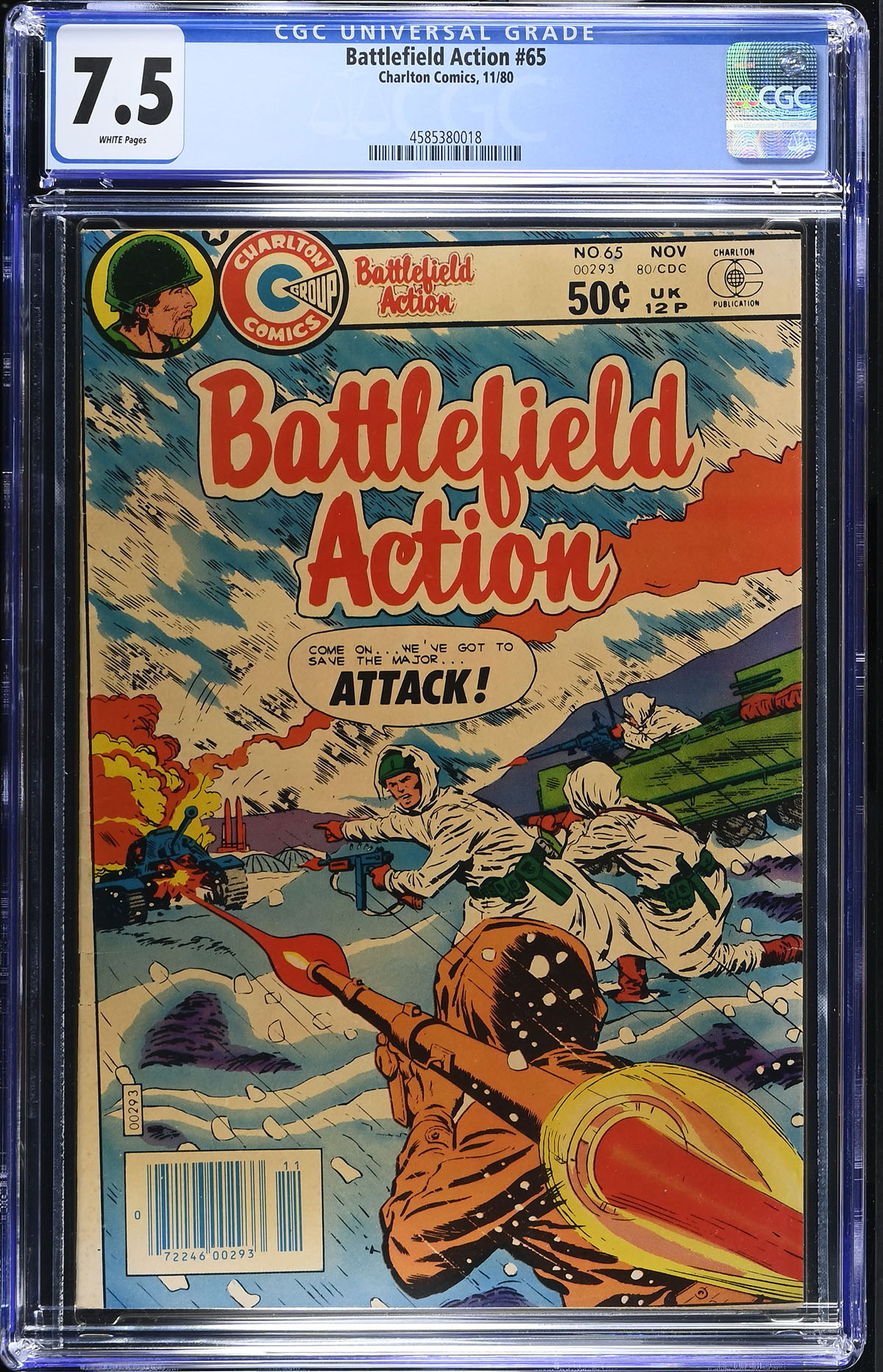 Battlefield Action #65 CGC 7.5 w
