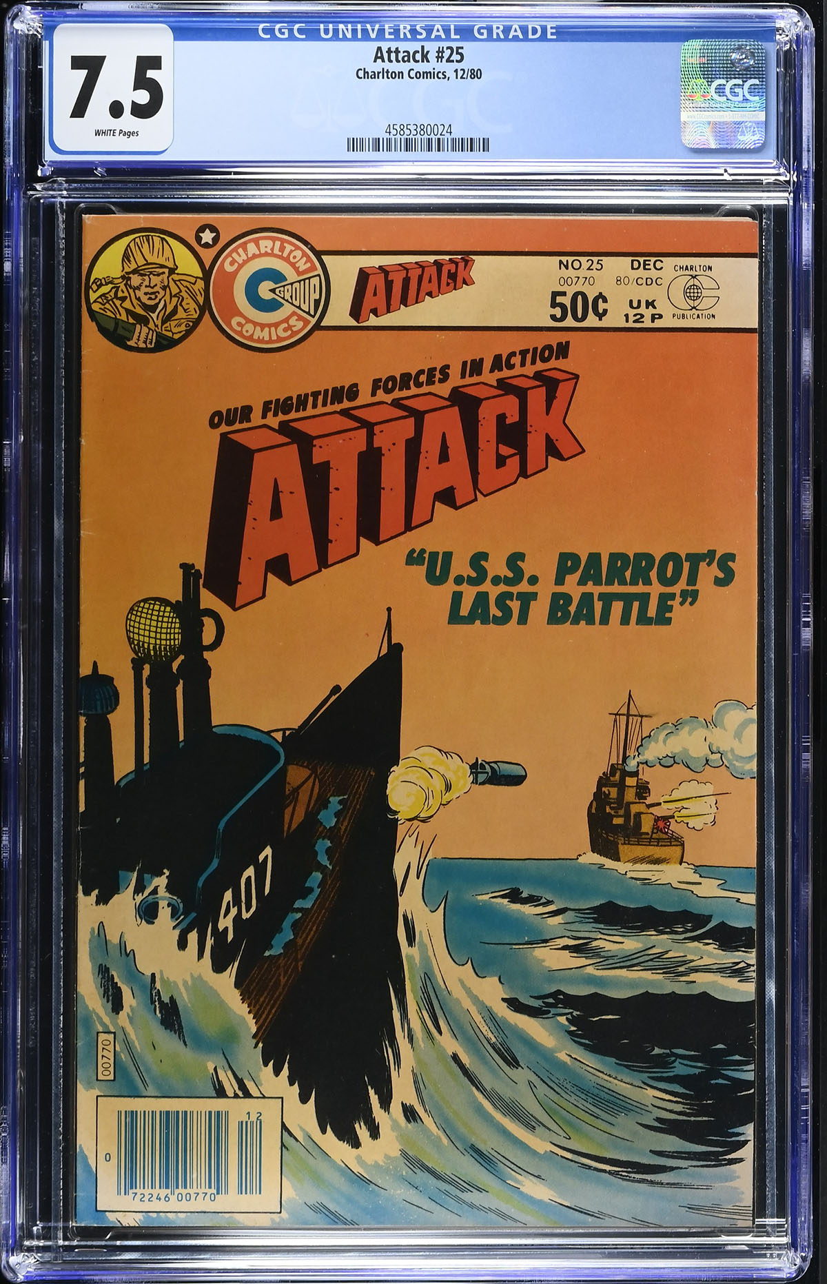 Attack #25 CGC 7.5 w