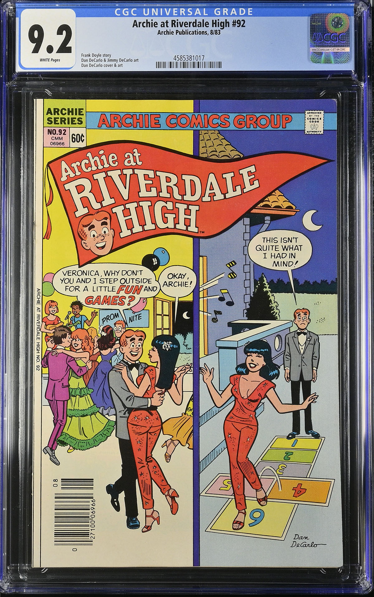Archie at Riverdale High #92 CGC 9.2 w