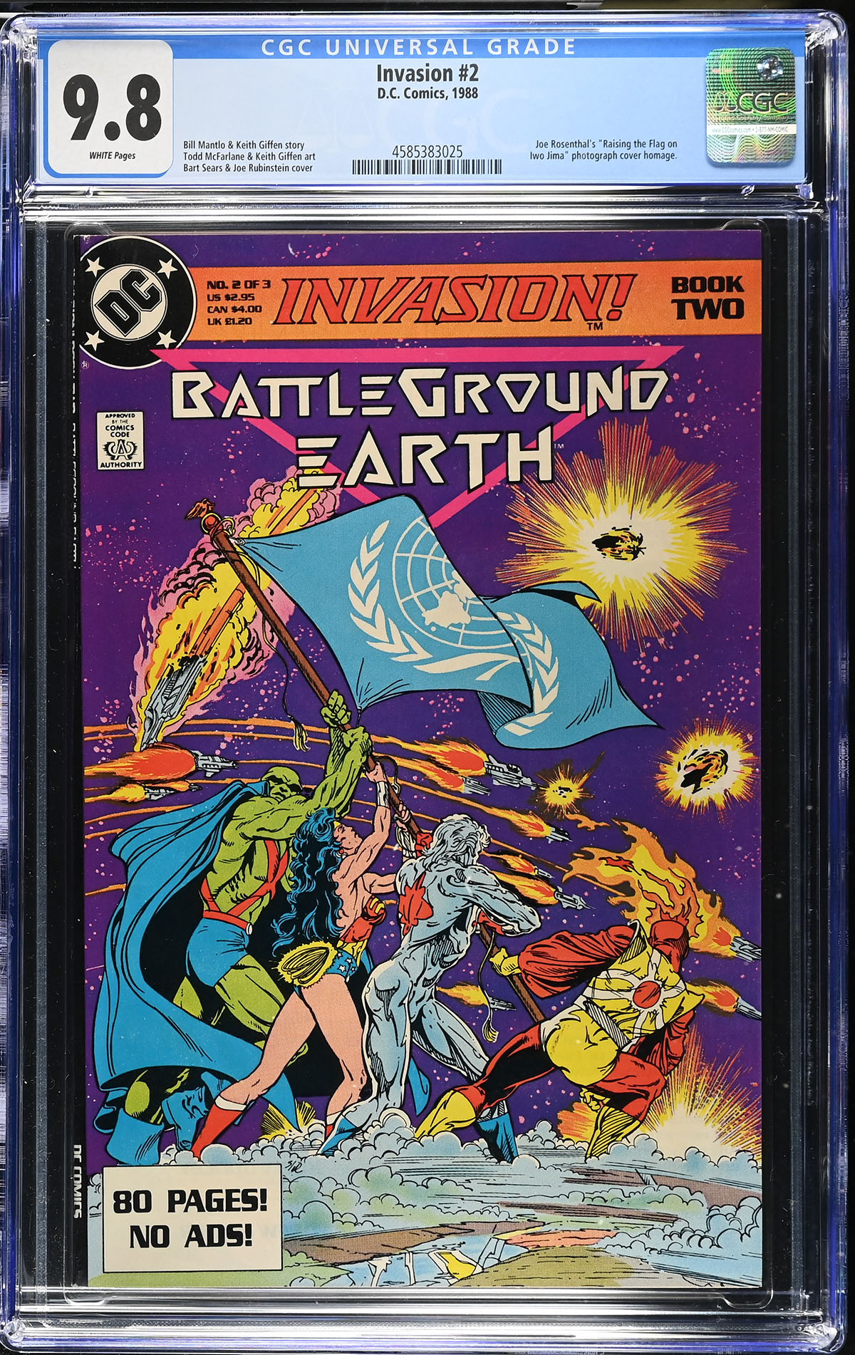 Invasion #2 CGC 9.8 w
