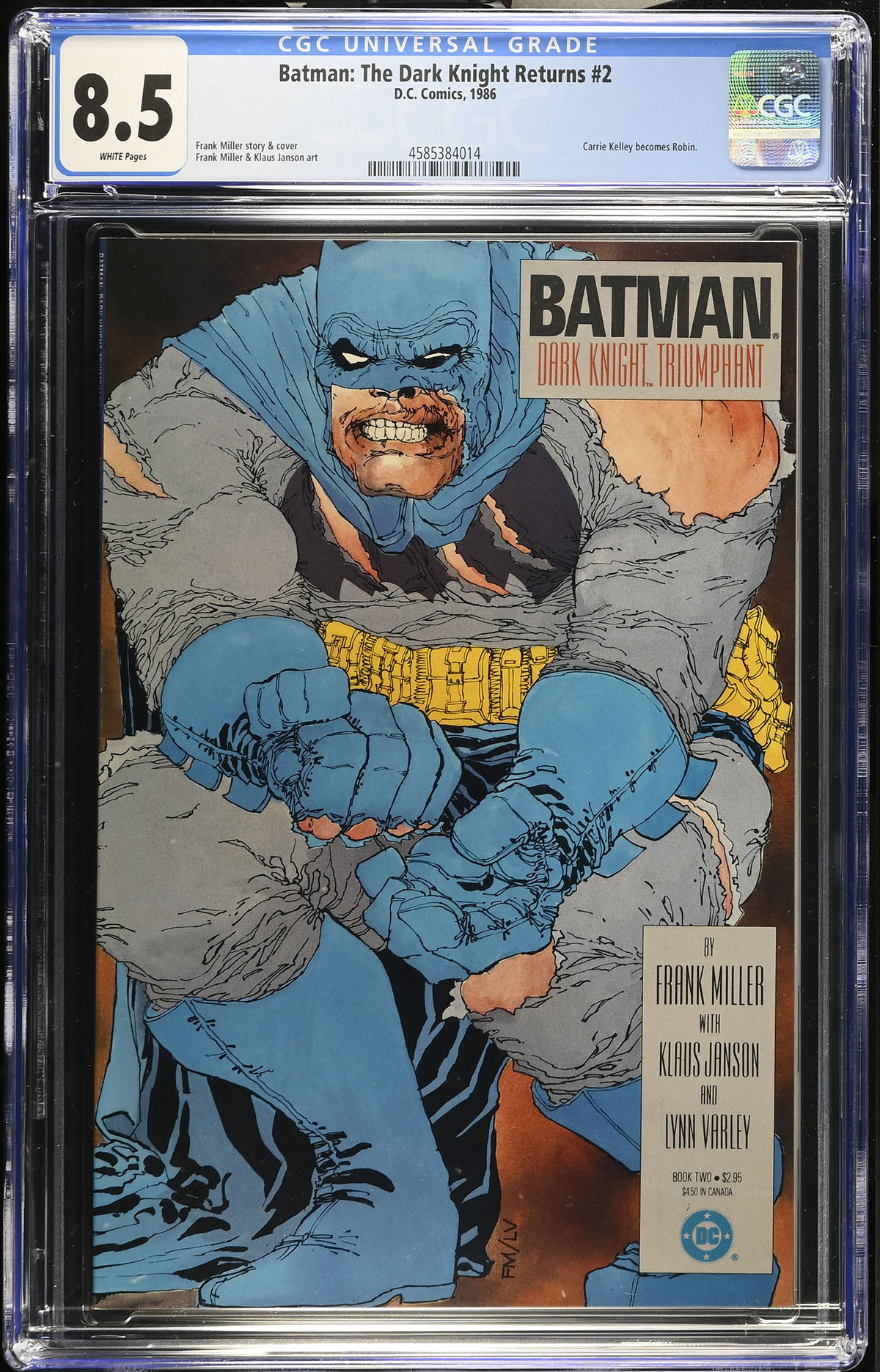 Batman: The Dark Knight Returns #2 CGC 8.5 w