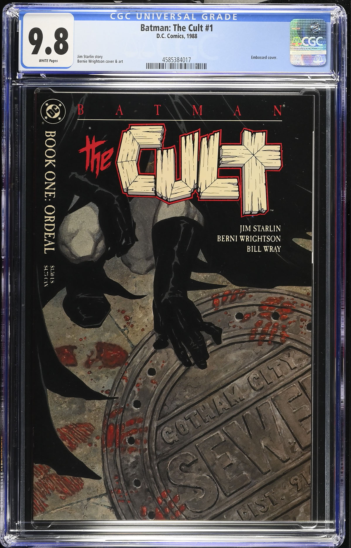 Batman: The Cult #1 CGC 9.8 w