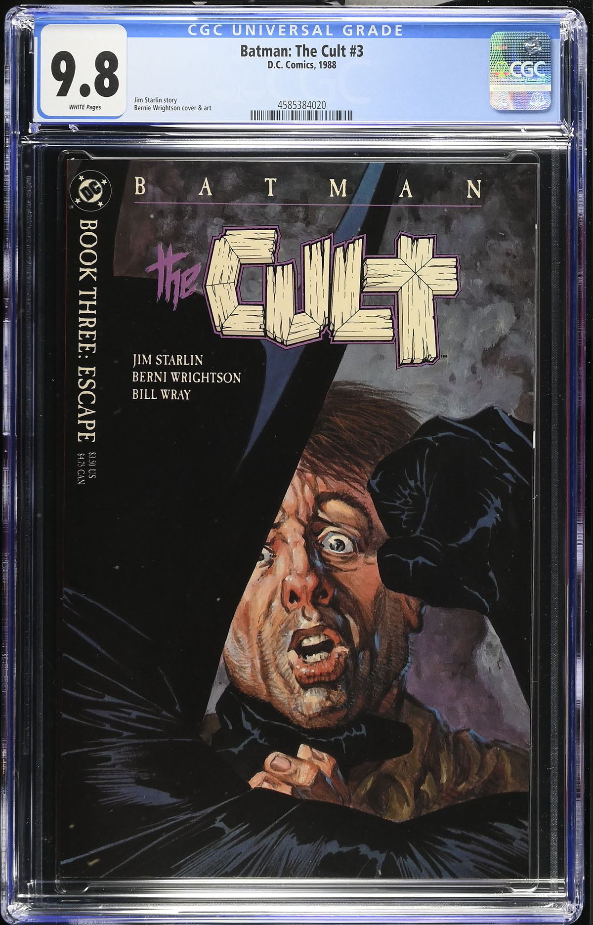 Batman: The Cult #3 CGC 9.8 w