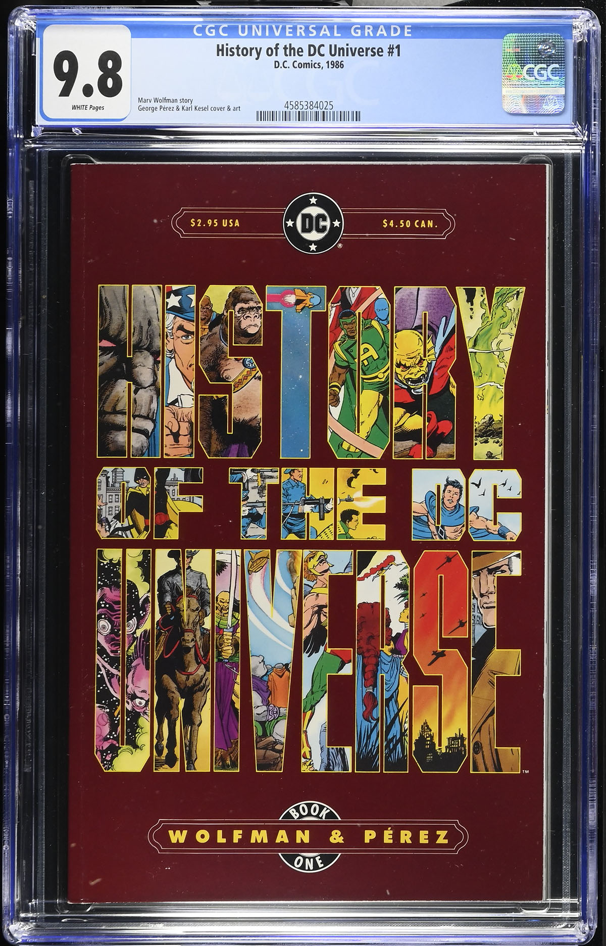 History of the DC Universe #1 CGC 9.8 w