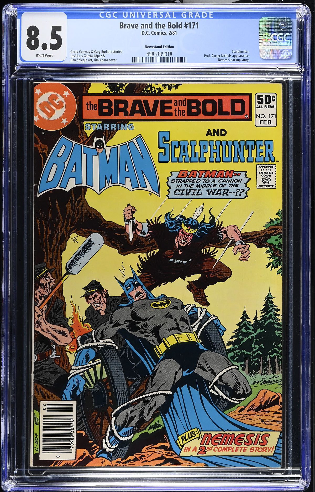 Brave and the Bold #171 CGC 8.5 w Newsstand Edition