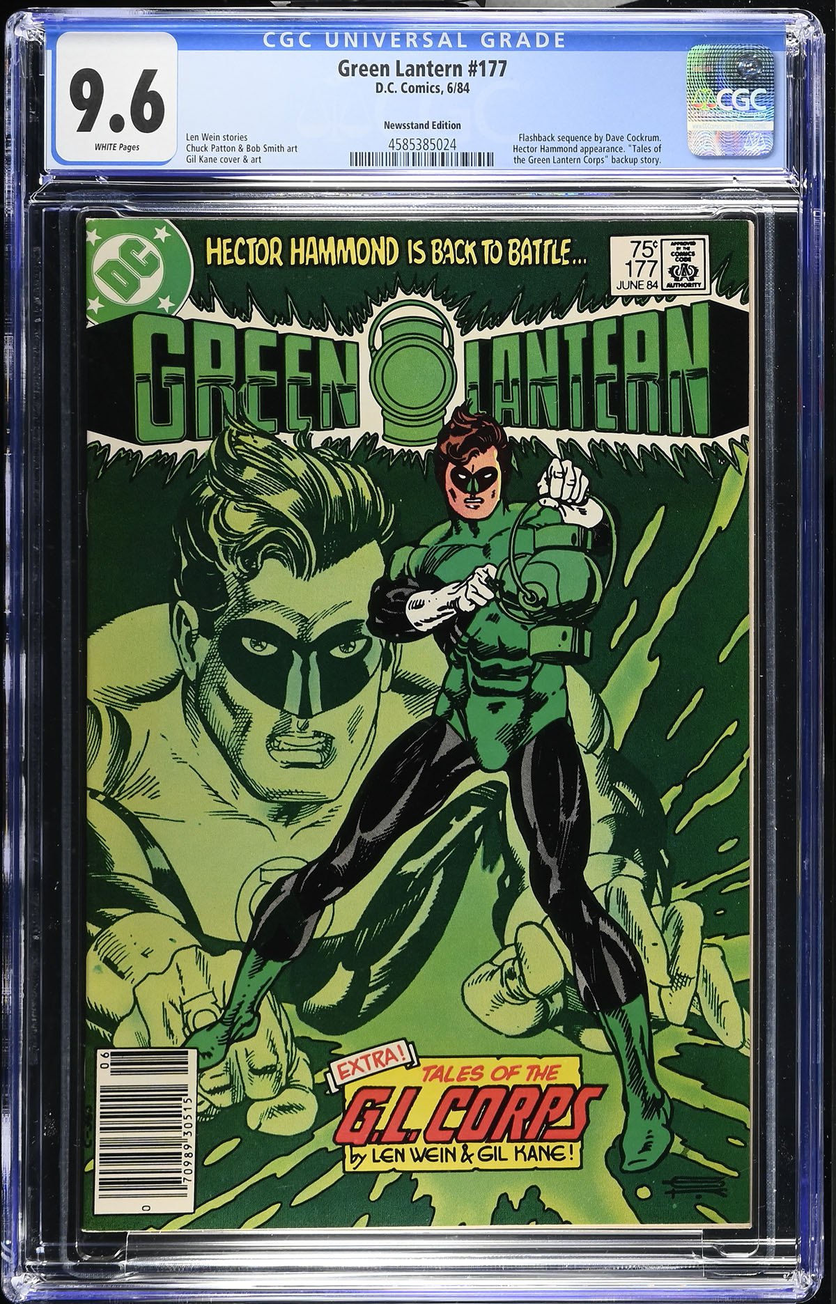Green Lantern #177 CGC 9.6 w Newsstand Edition