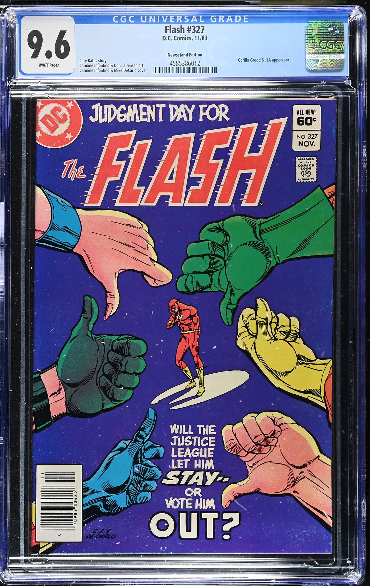 Flash #327 CGC 9.6 w Newsstand Edition