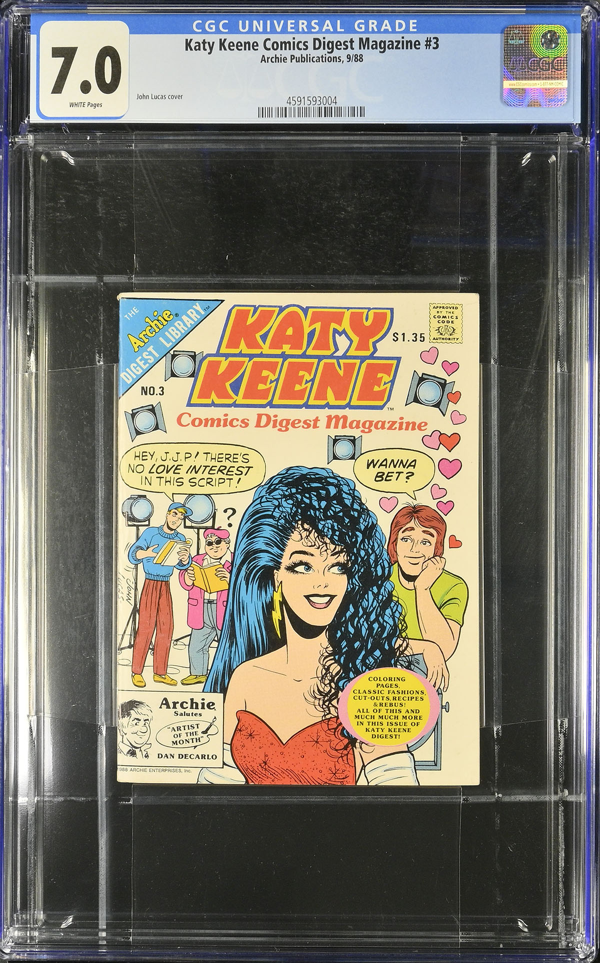 Katy Keene Comics Digest Magazine #3 CGC 7.0 w