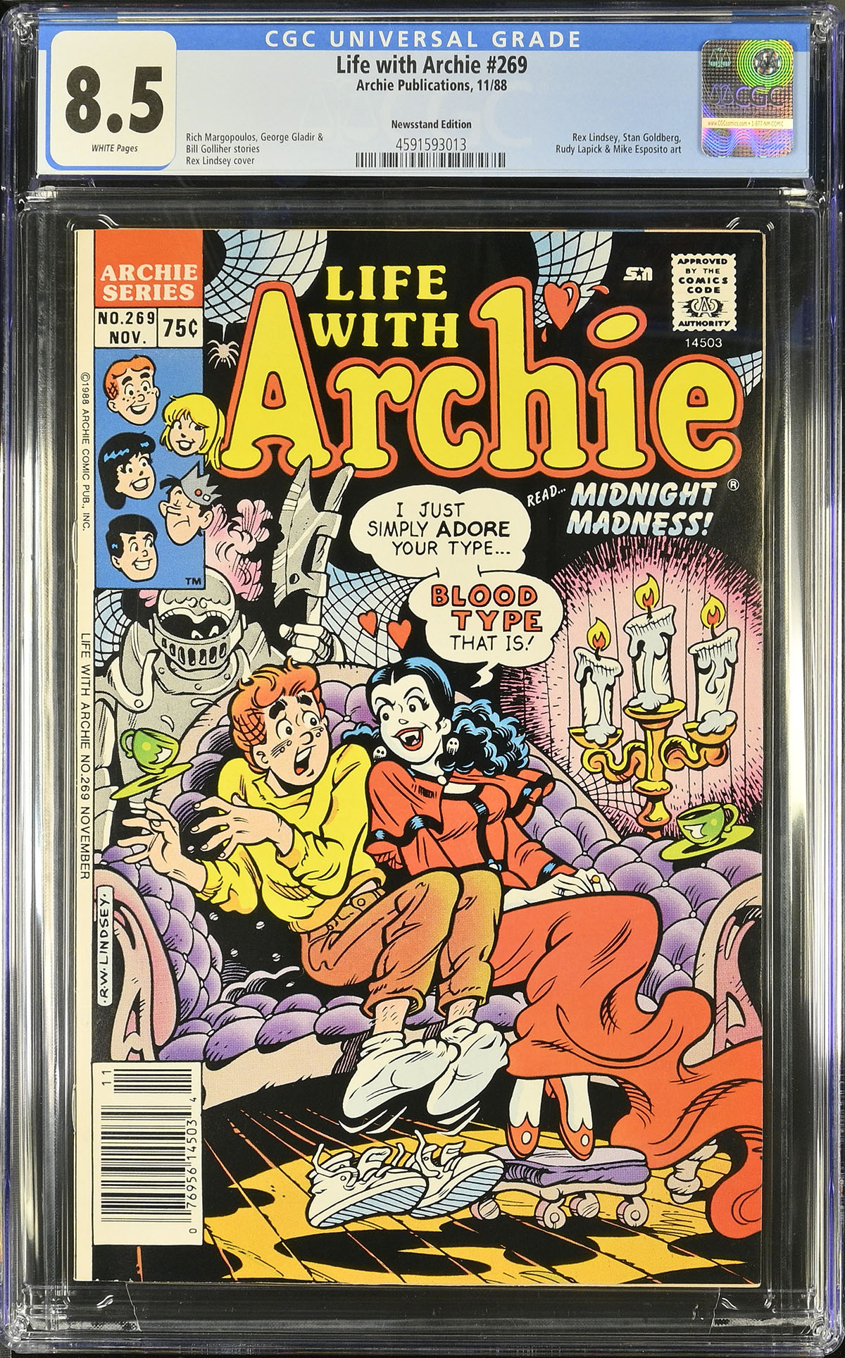 Life with Archie #269 CGC 8.5 w Newsstand Edition