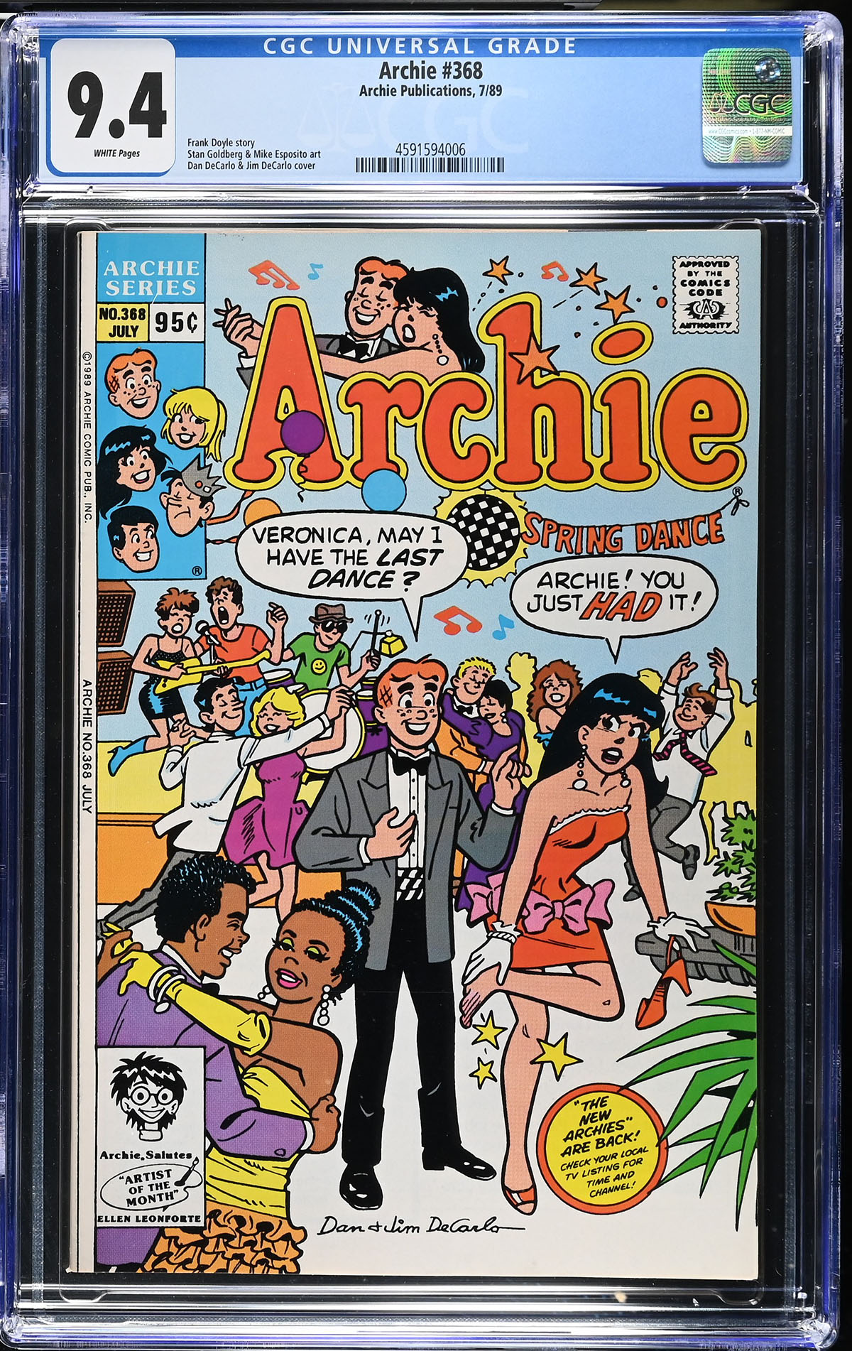 Archie #368 CGC 9.4 w