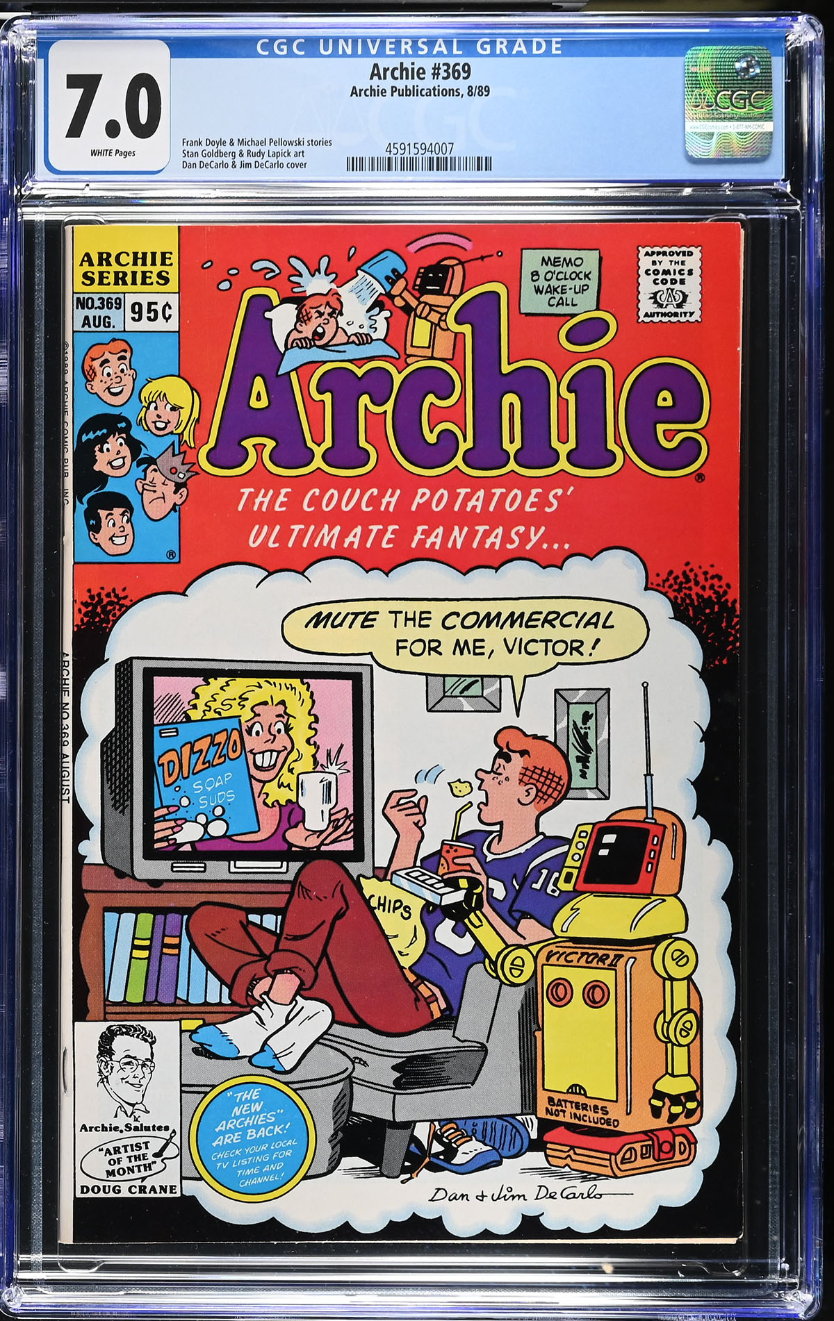 Archie #369 CGC 7.0 w