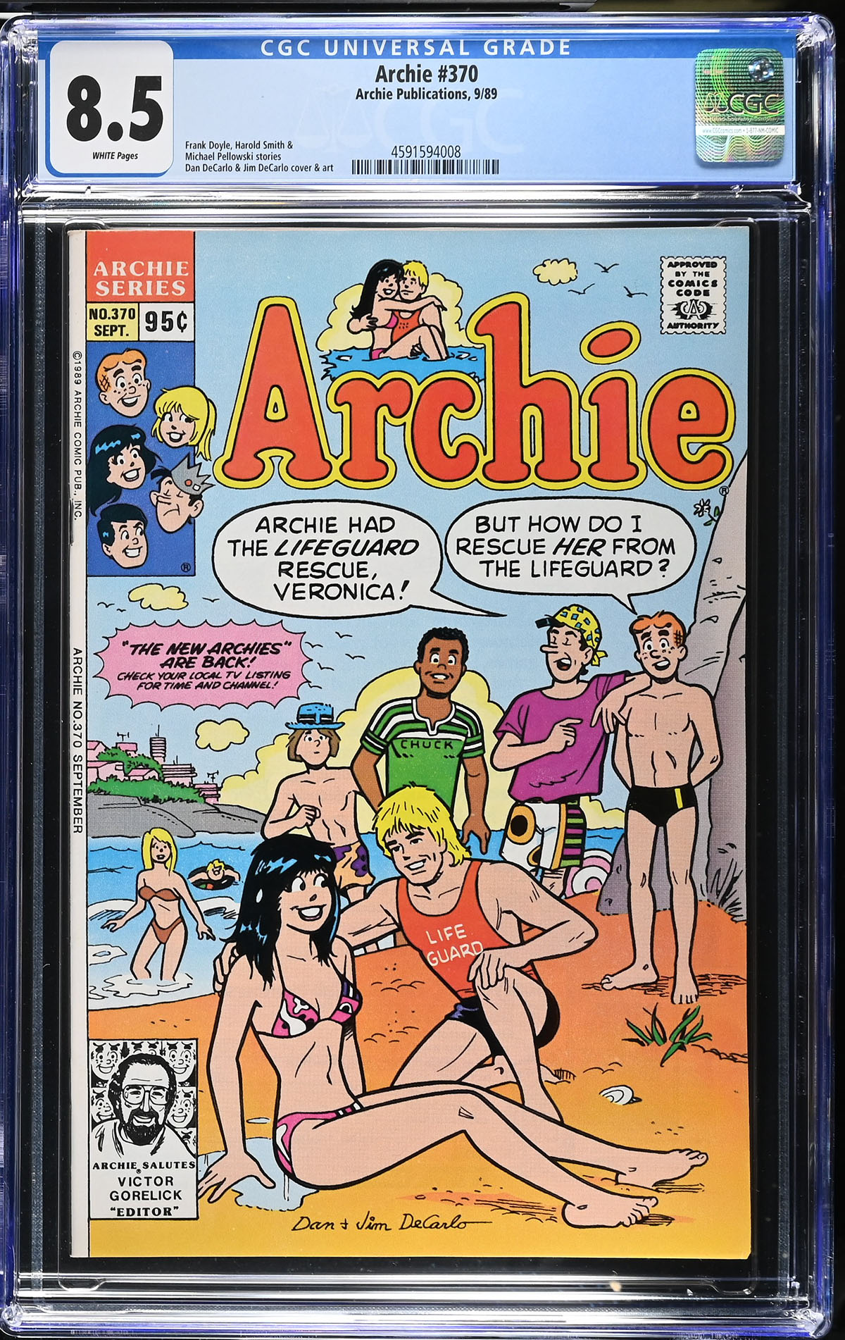 Archie #370 CGC 8.5 w