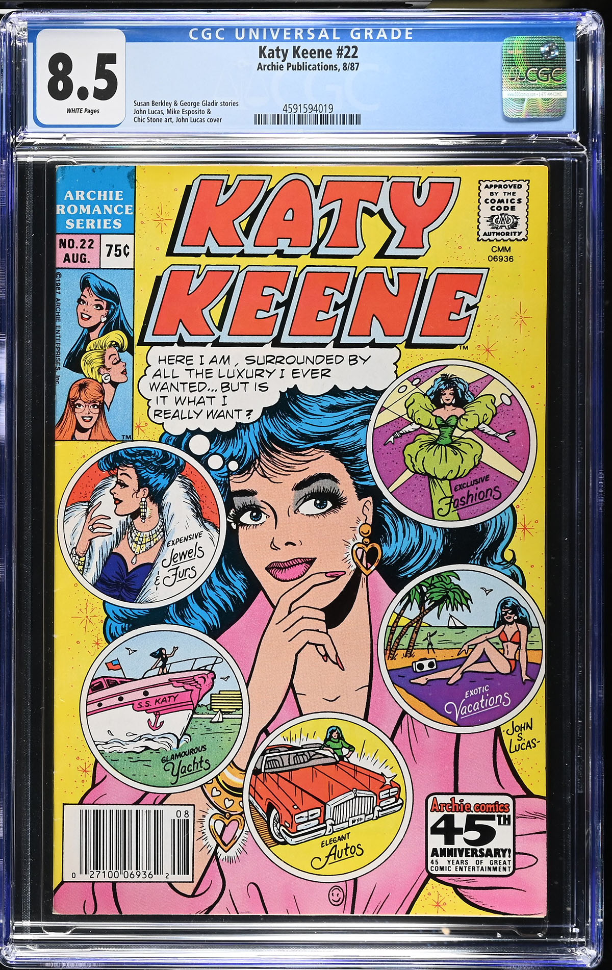 Katy Keene #22 CGC 8.5 w