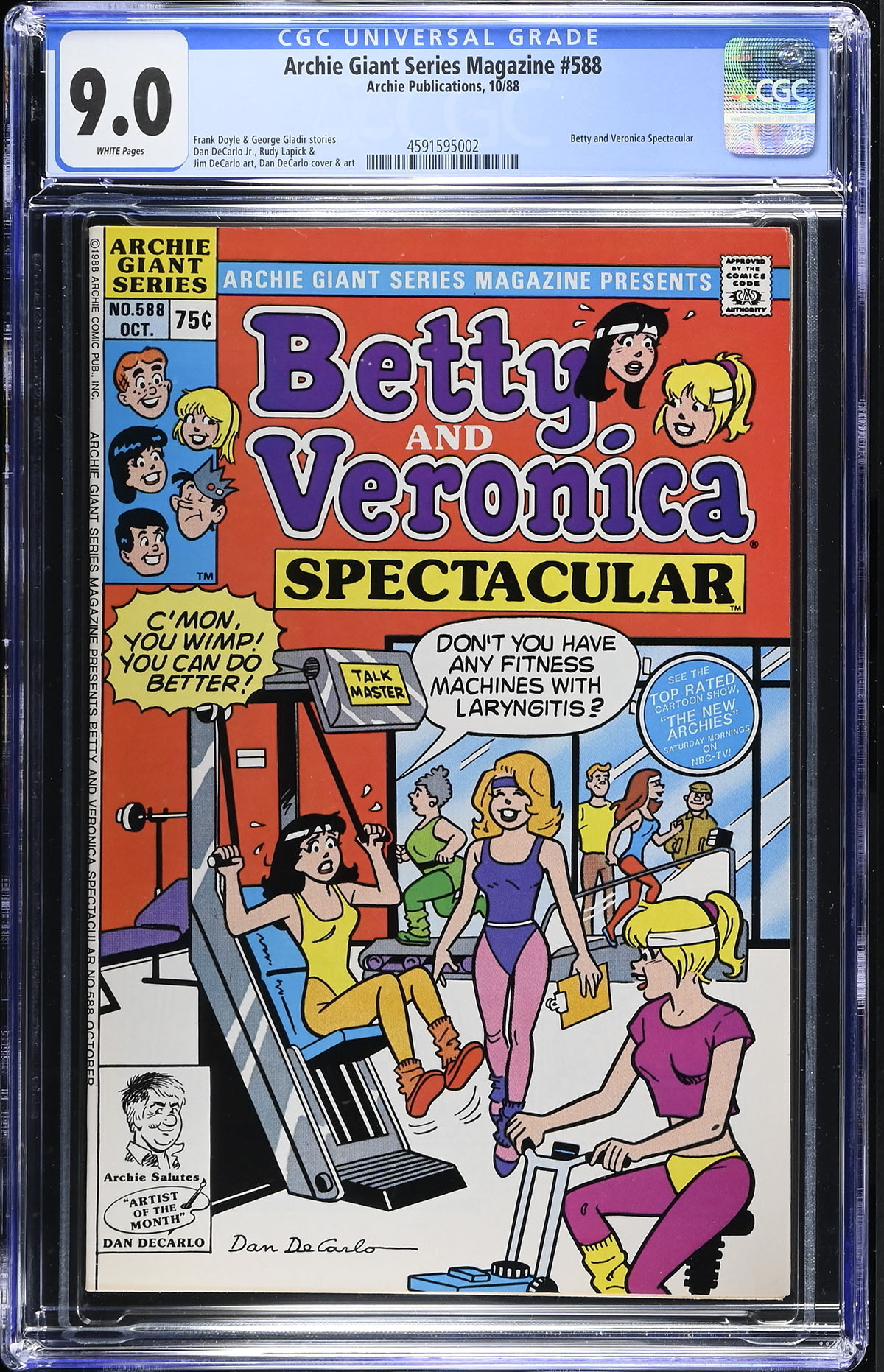 Archie Giant Series Magazine #588 CGC 9.0 w