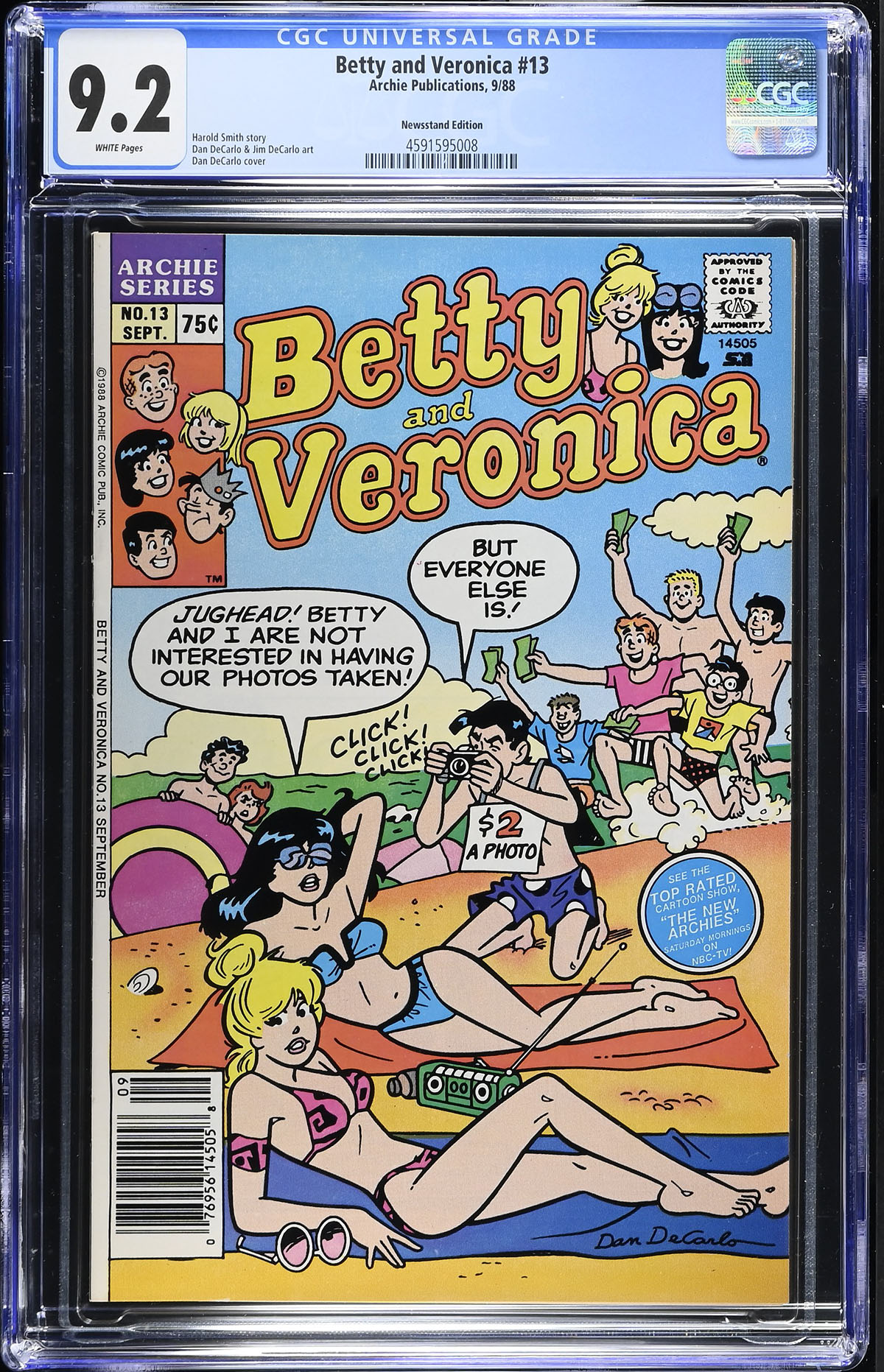 Betty and Veronica #13 CGC 9.2 w Newsstand Edition