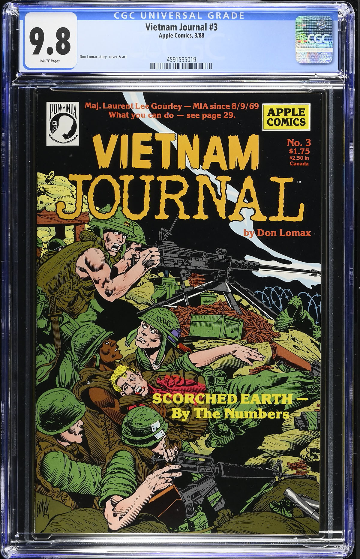 Vietnam Journal #3 CGC 9.8 w