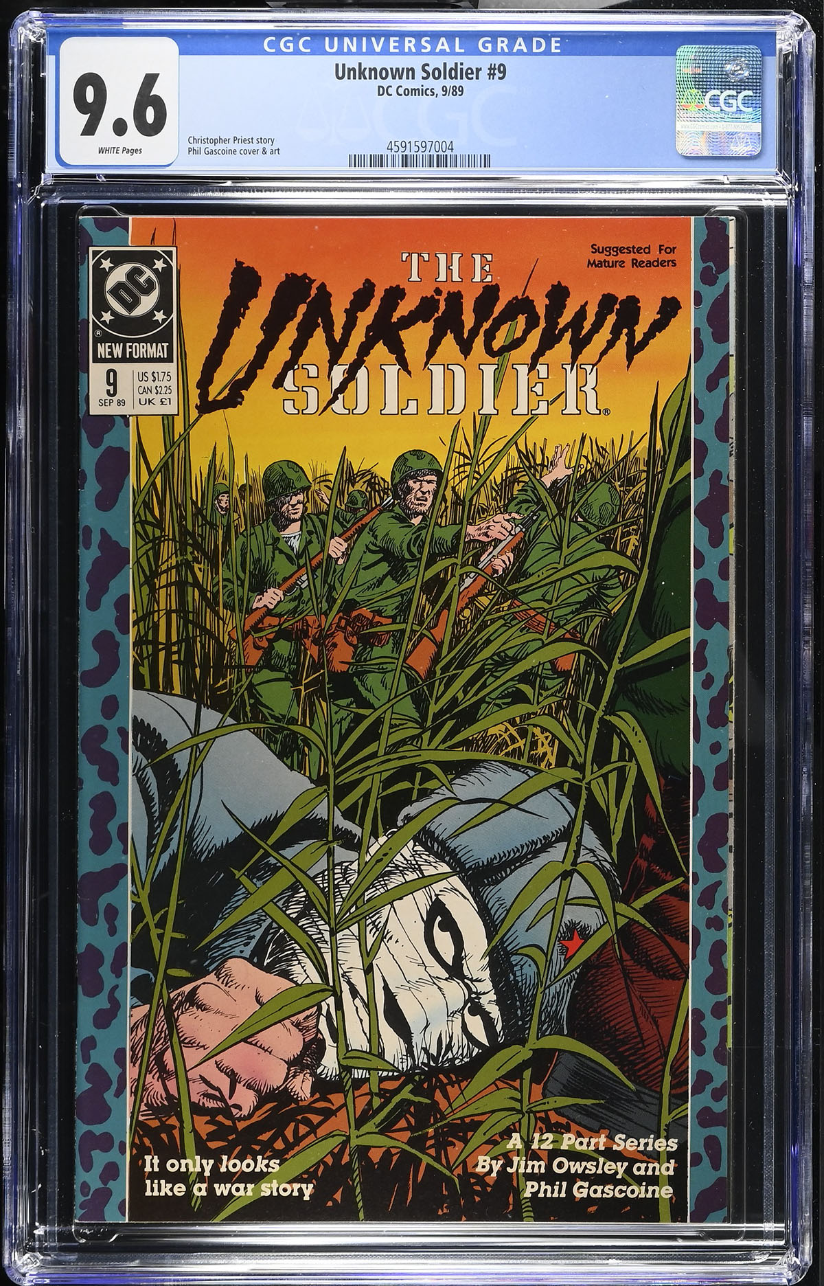 Unknown Soldier #9 CGC 9.6 w