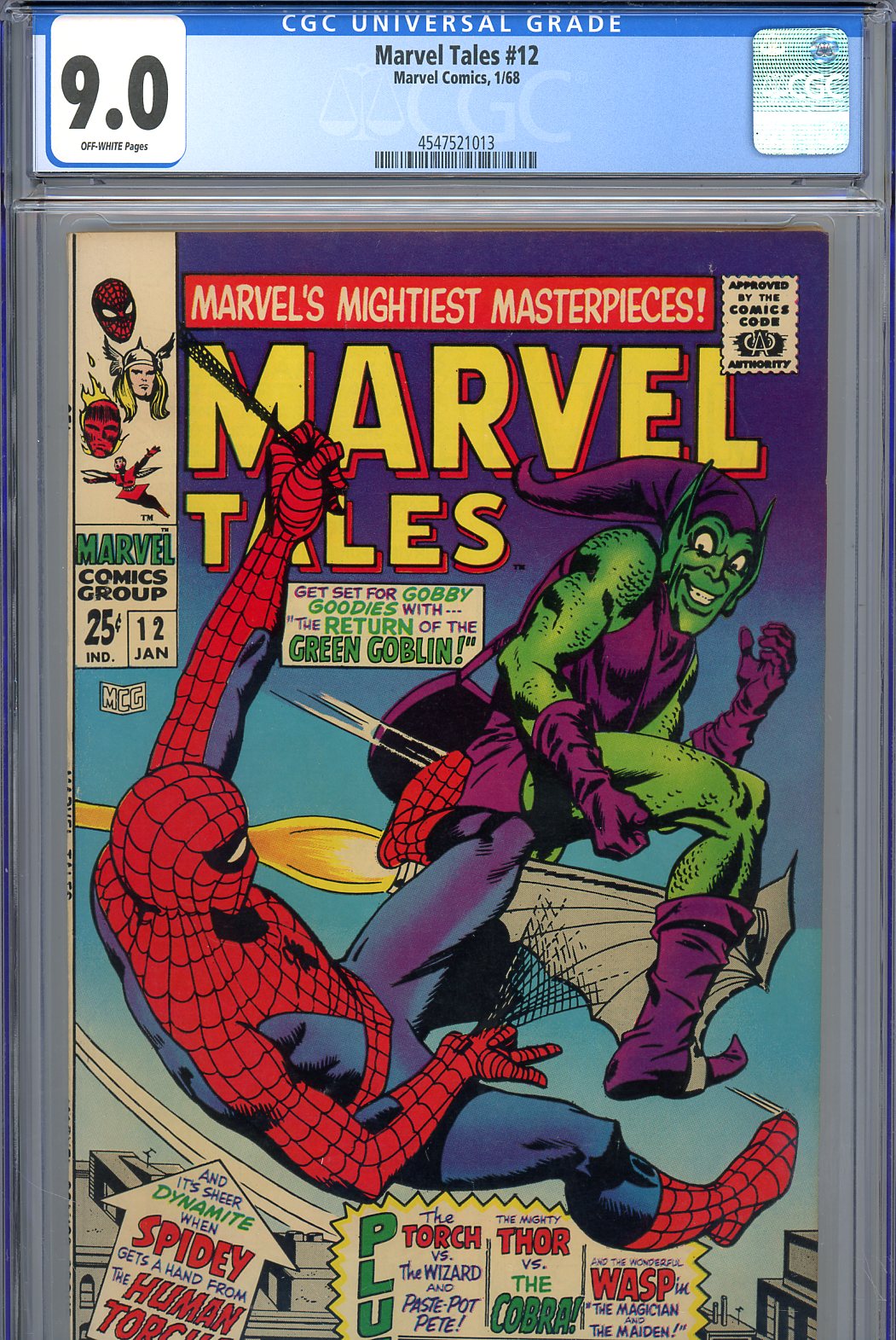 Marvel Tales #12 CGC 9.0 ow