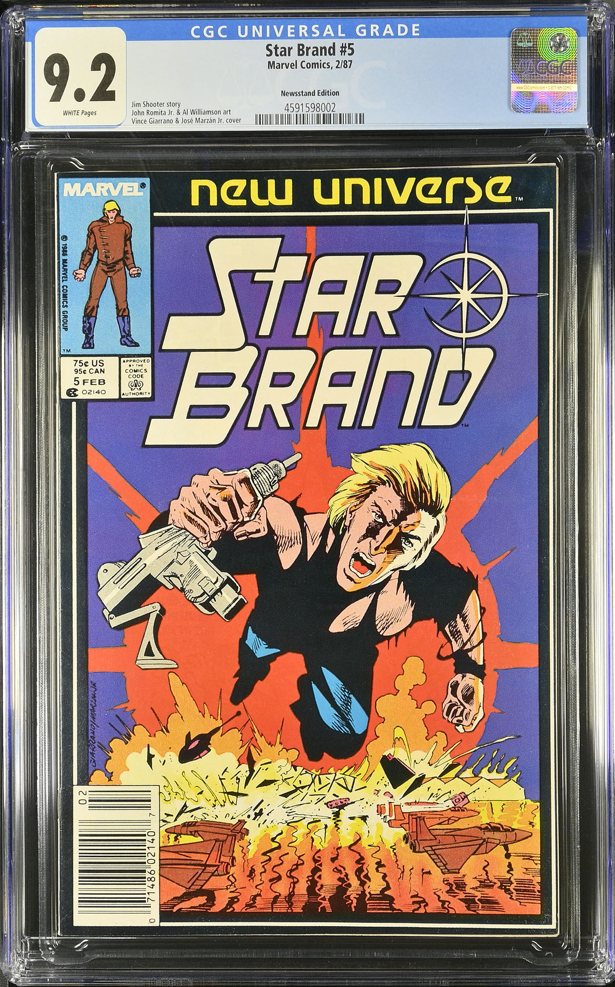 Star Brand #5 CGC 9.2 w Newsstand Edition