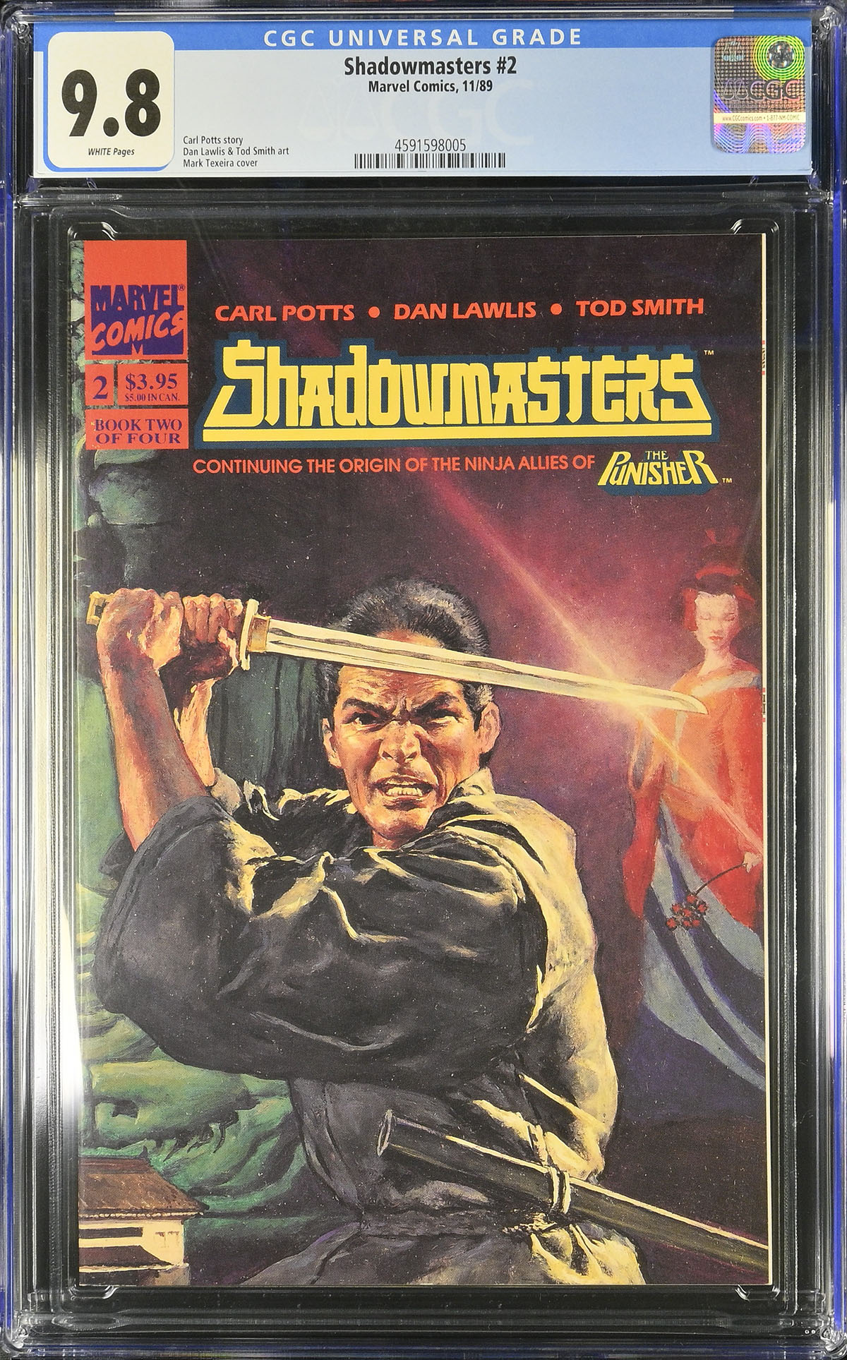 Shadowmasters #2 CGC 9.8 w
