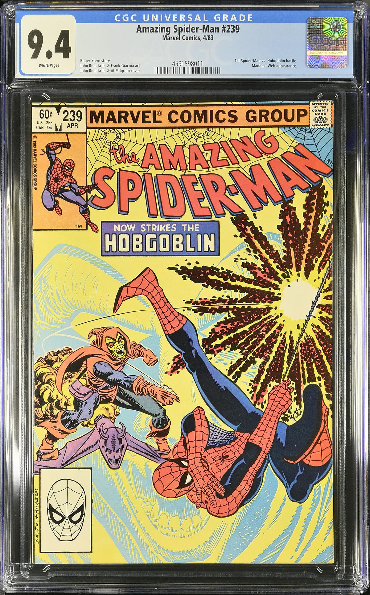 Amazing Spider-Man #239 CGC 9.4 w